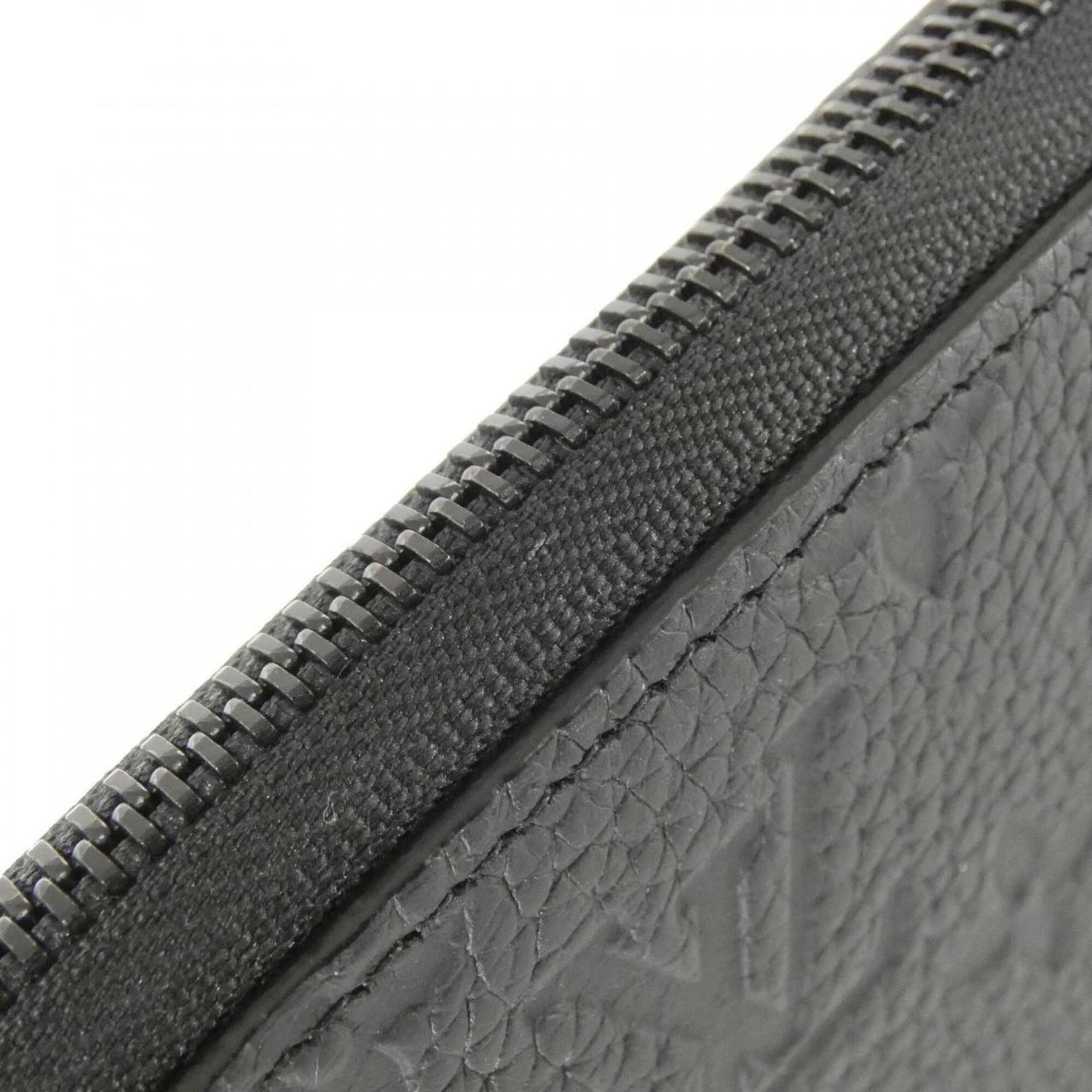 Louis Vuitton Taurillon Black Leather Long Wallet (Bi-Fold) (Pre-Owned)