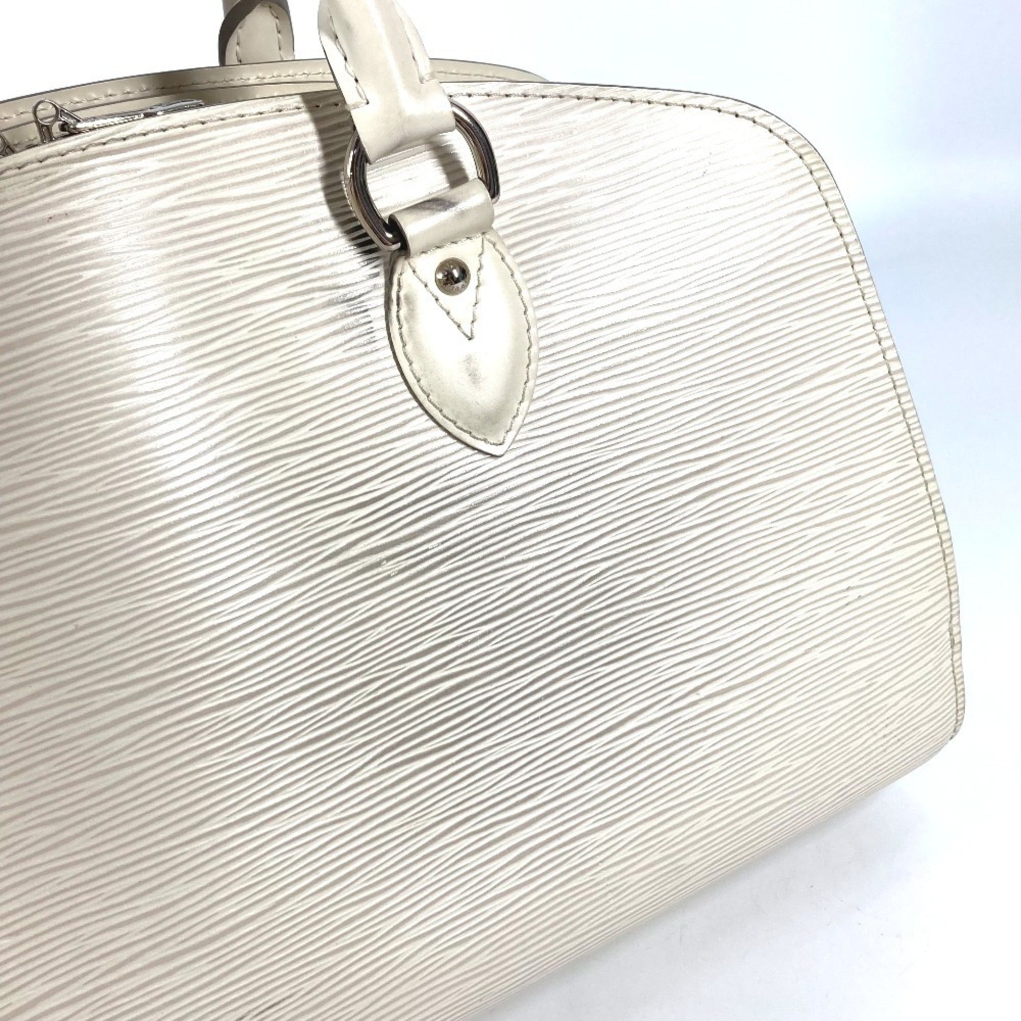 Louis Vuitton Lv Off White White Epi Leather Handbag Tote Bag (Pre-Owned)