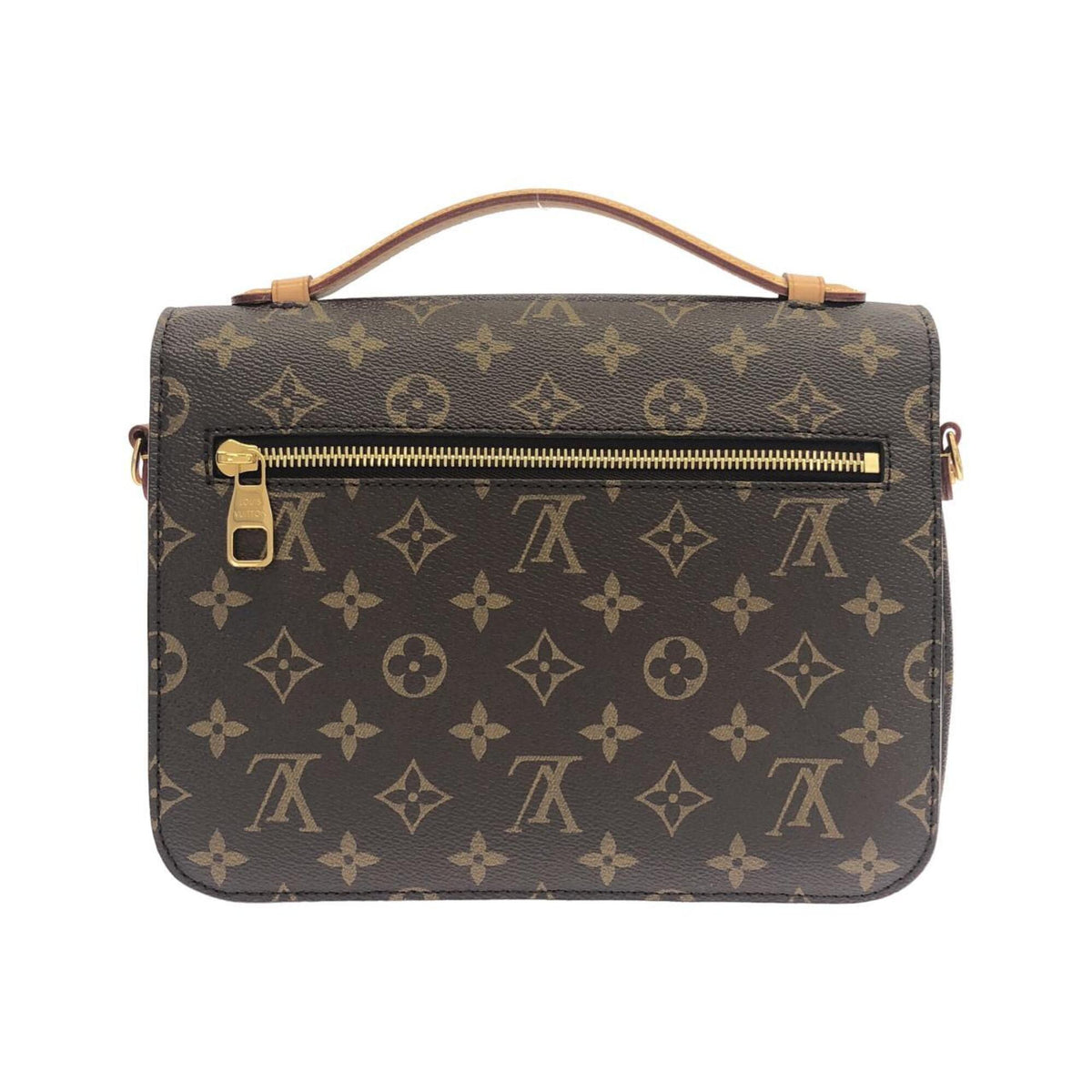 Louis Vuitton Marron Coated Canvas Handbag Pochette (Pre-Owned)