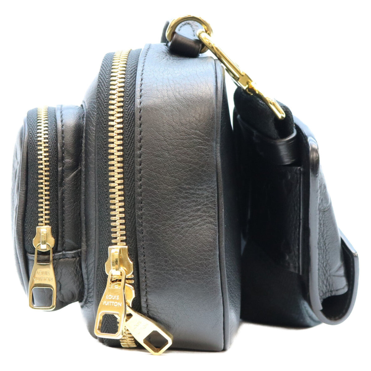 Louis Vuitton Black Leather Shoulder Bag (Pre-Owned)