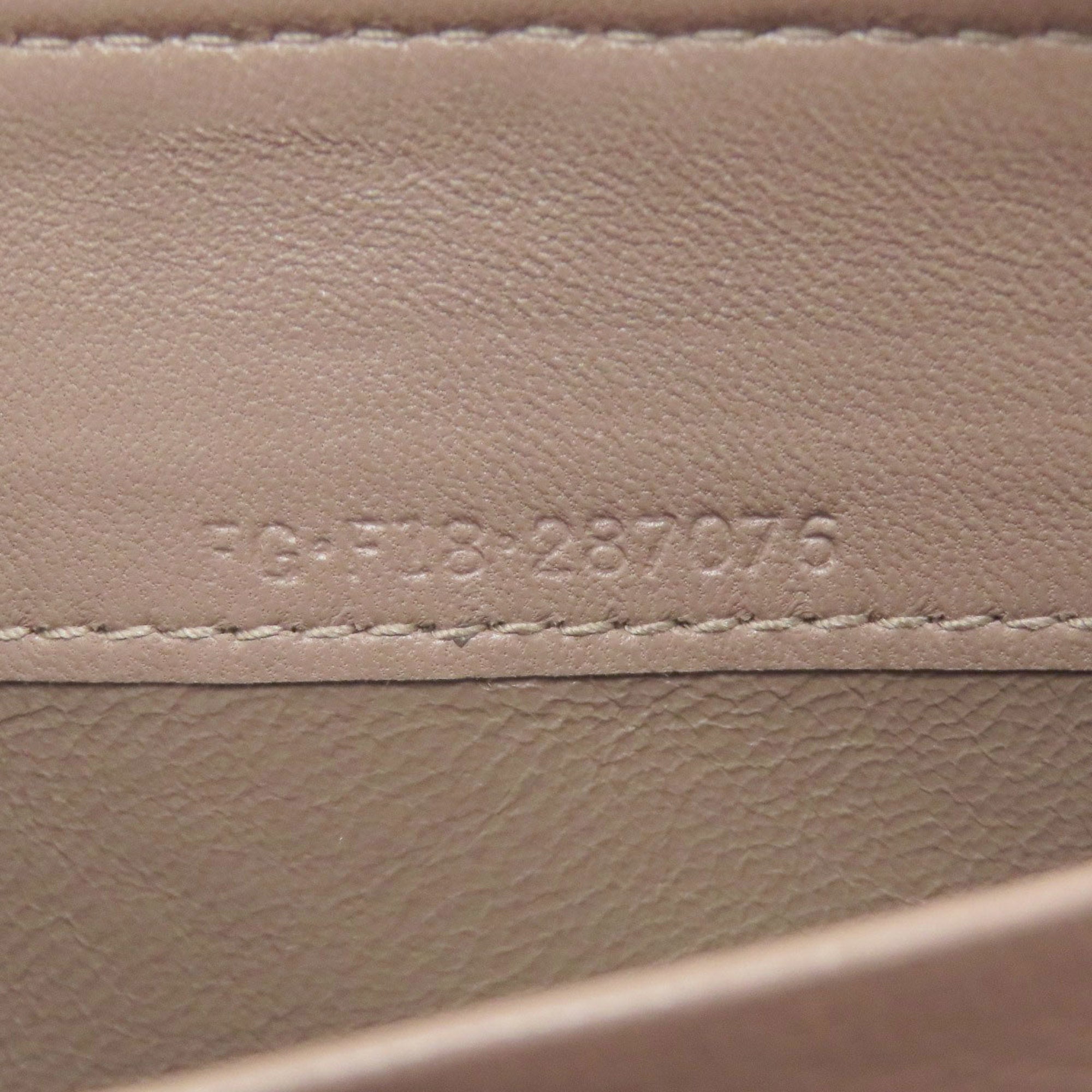 Bvlgari Gold Leather Long Wallet (Bi-Fold) (Pre-Owned)