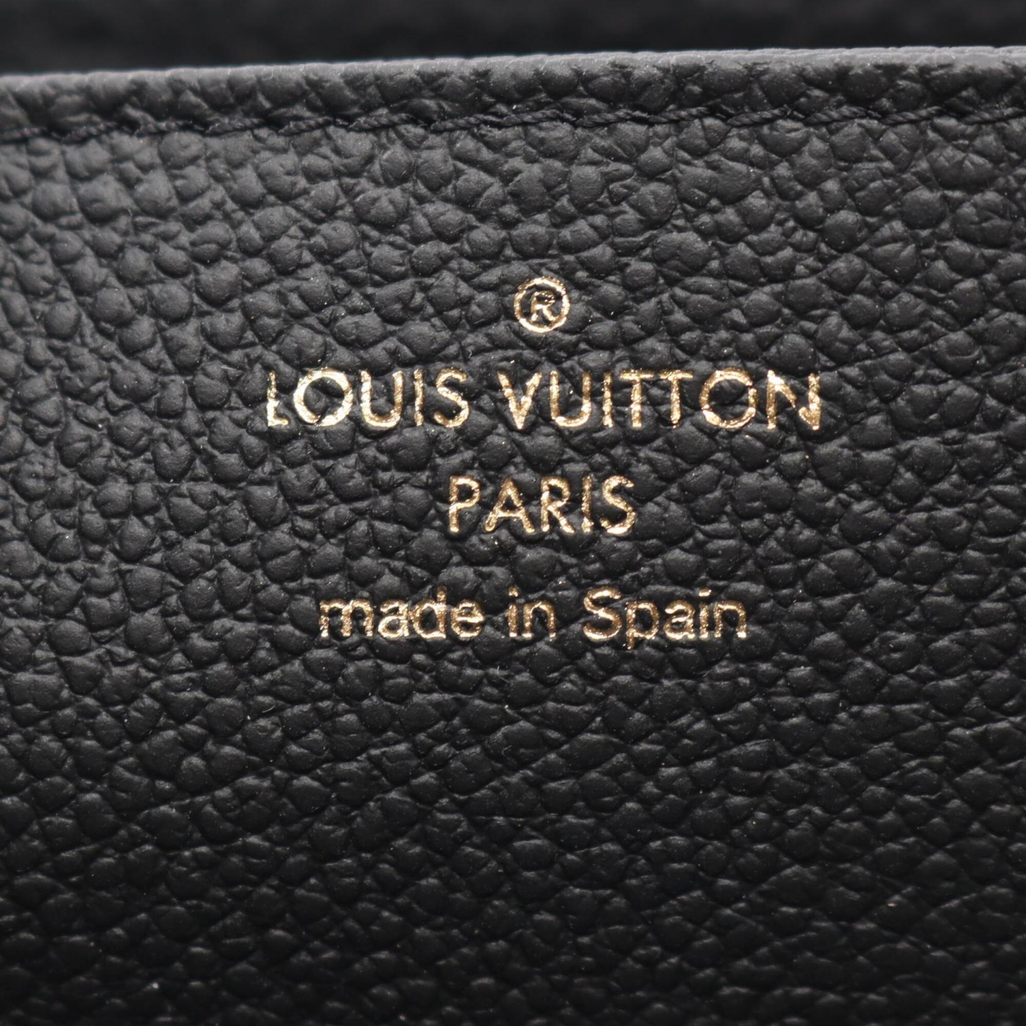 Louis Vuitton Black Leather Long Wallet (Bi-Fold) (Pre-Owned)