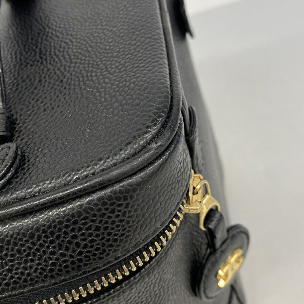 Chanel Black Grained Calfskin Vanity Bag (Pre-Owned)
