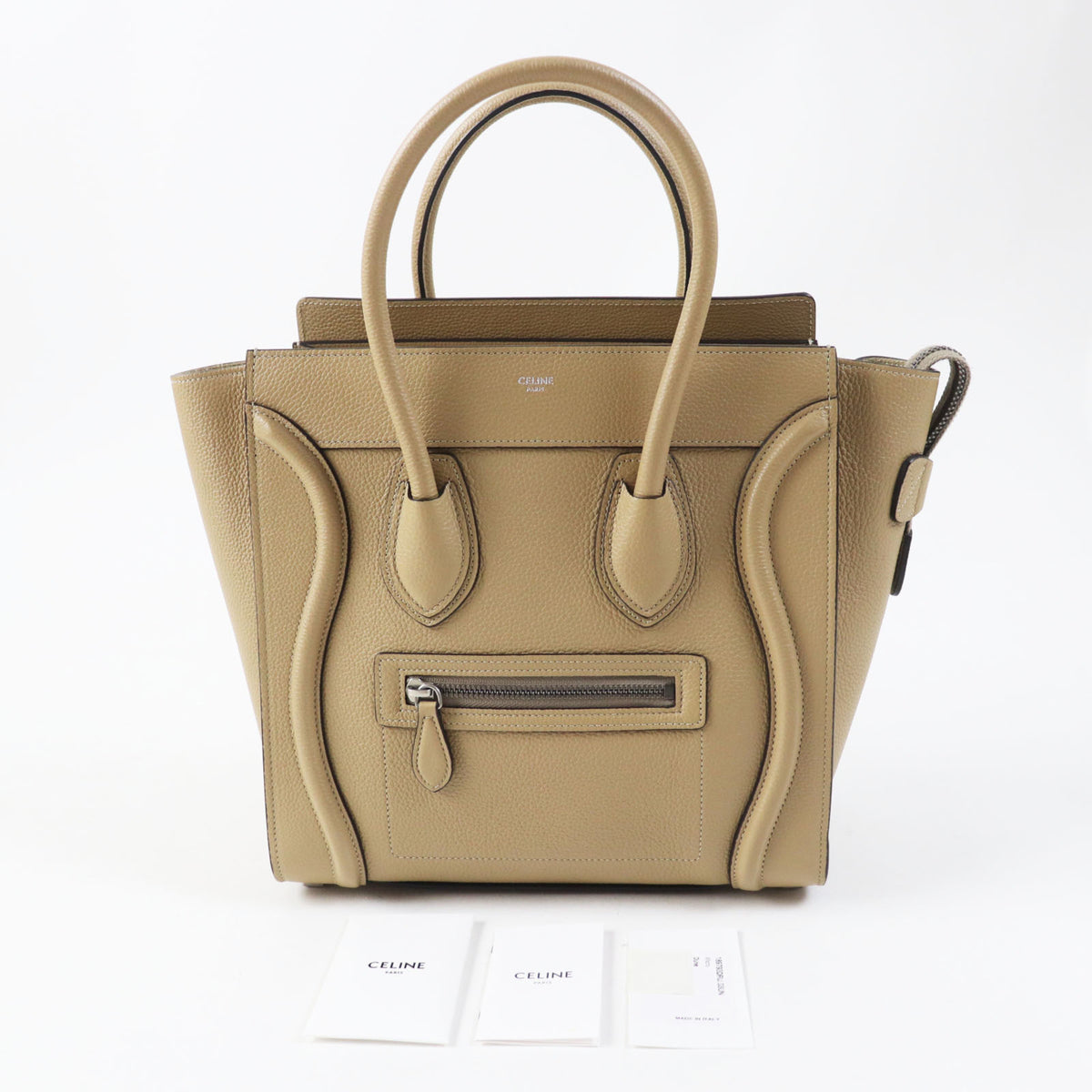 Celine Beige Leather Handbag (Pre-Owned)
