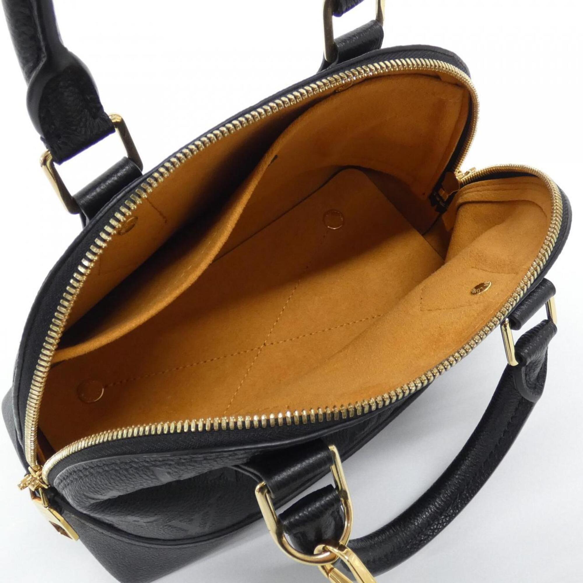 Louis Vuitton Black Monogram Leather Handbag (Pre-Owned)