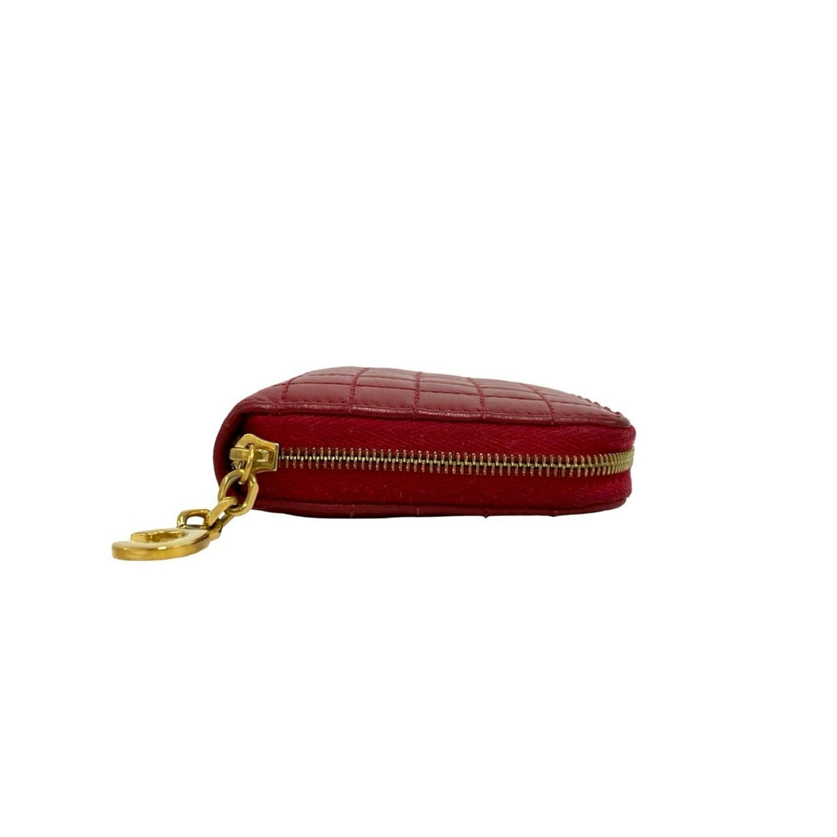 Celine Red Color Leather Wallet (Bi-Fold) (Pre-Owned)