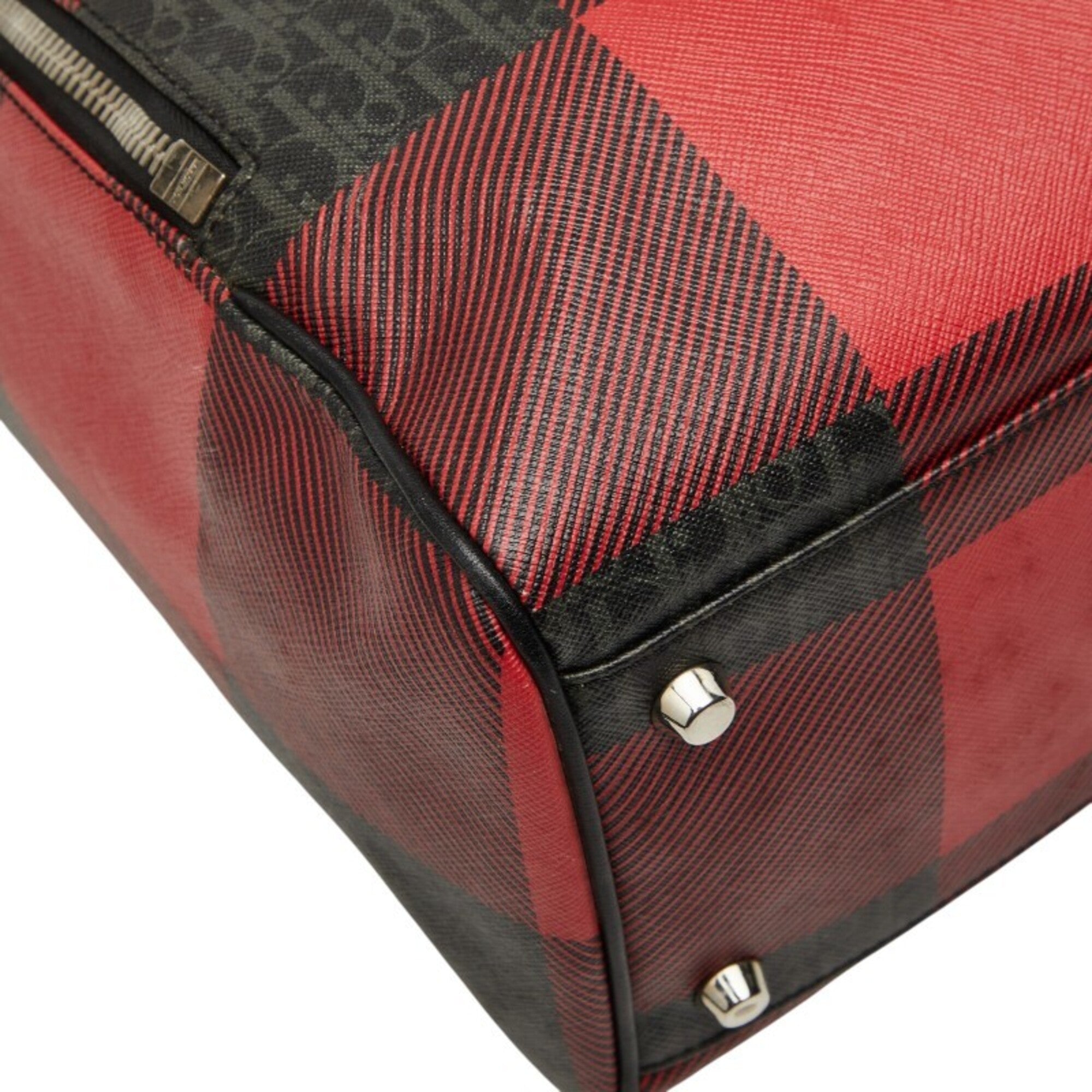 Dior Homme Black Red Color Pvc Leather Shoulder Bag Sling Bag (Pre-Owned)