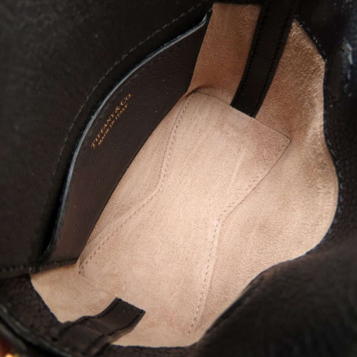 Tiffany Black Leather Shoulder Bag (Pre-Owned)