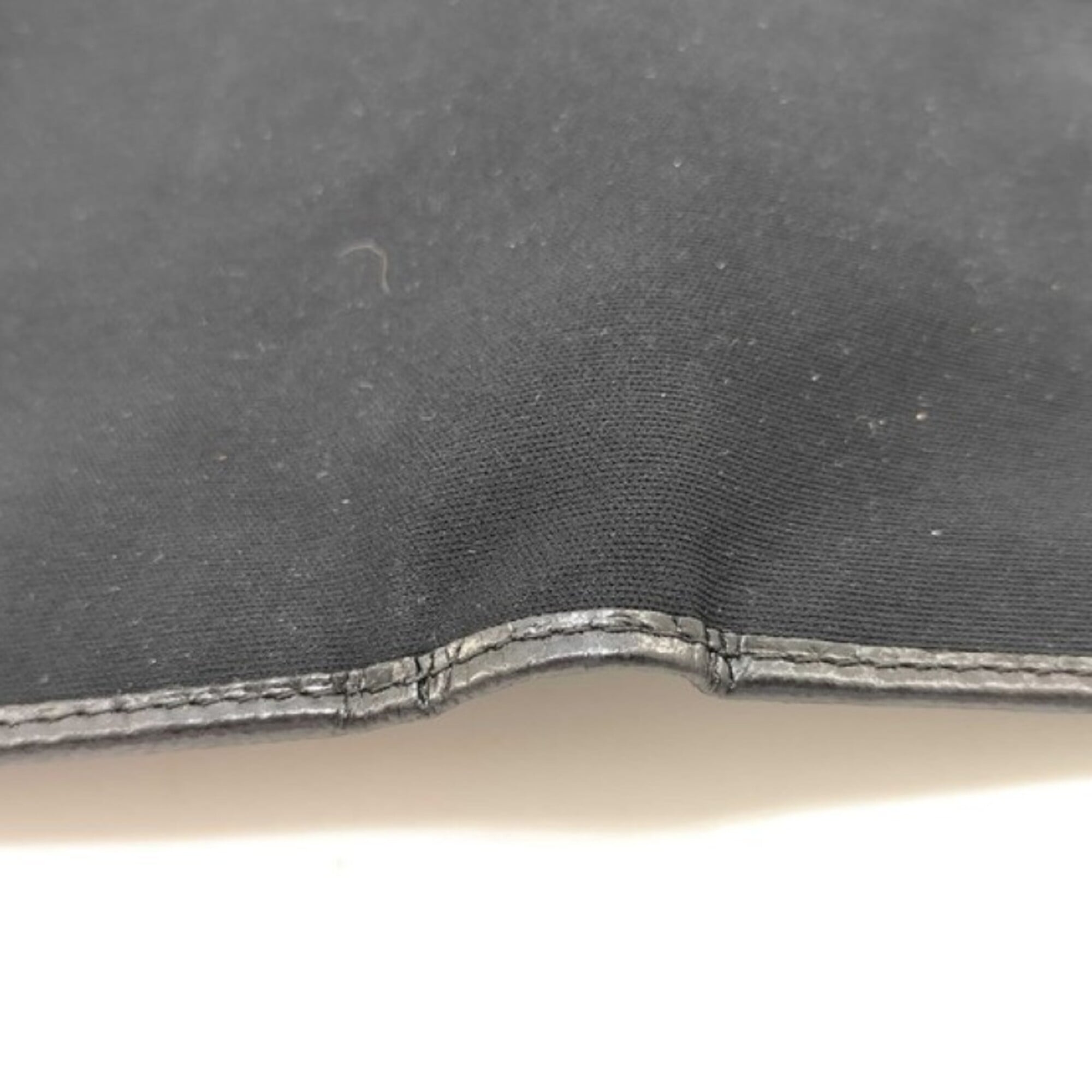 Fendi Black Canvas Leather Wallet (Tri-Fold) (Pre-Owned)