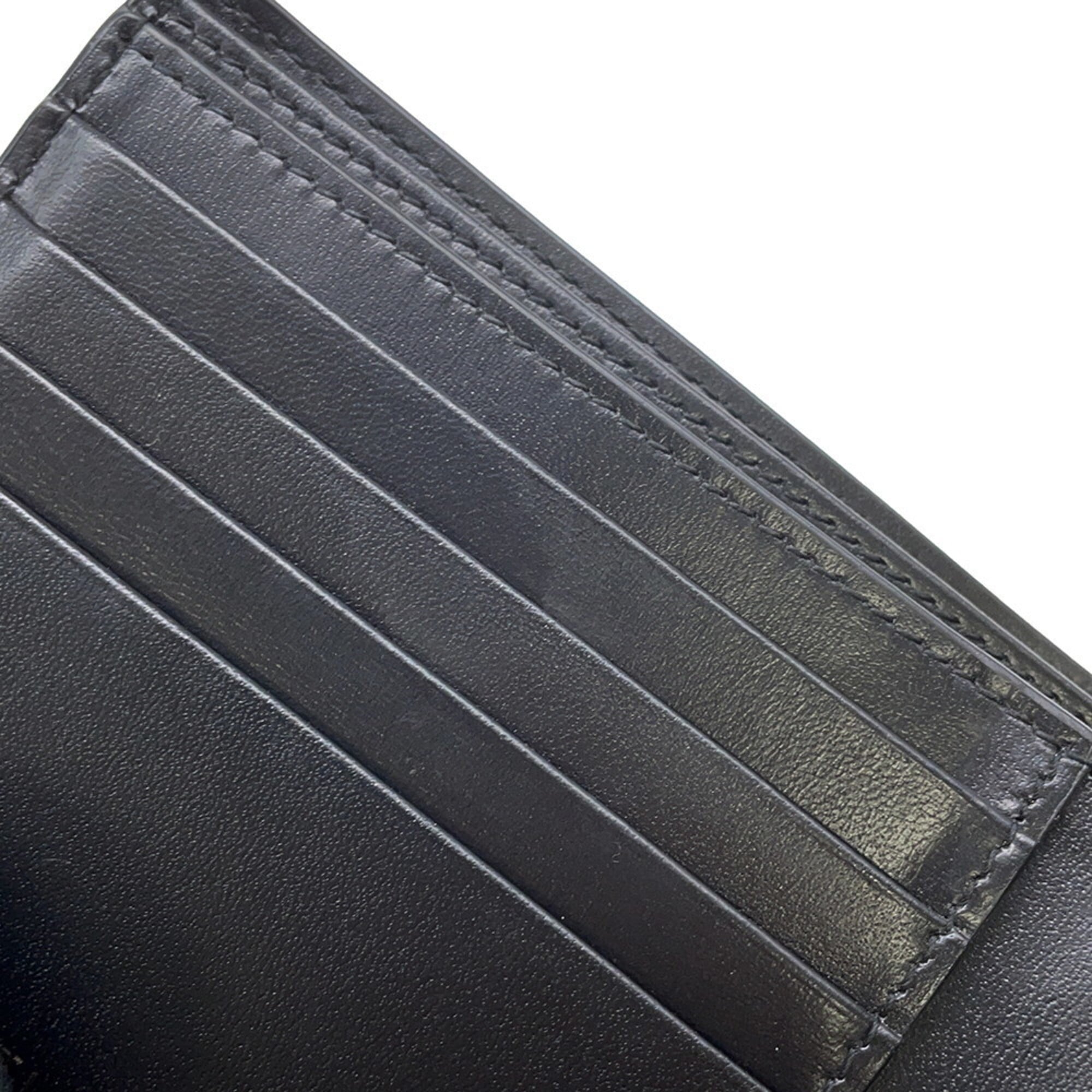 Yves Saint Laurent Black Leather Wallet (Bi-Fold) (Pre-Owned)