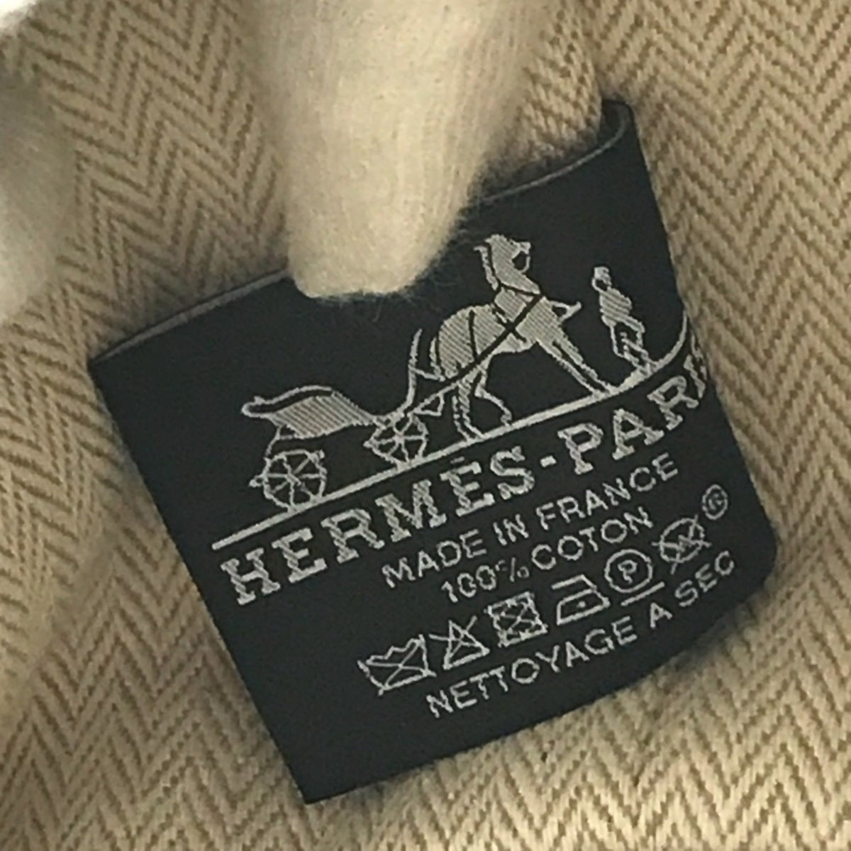 Hermes Pink Canvas Handbag Vanity Bag (Pre-Owned)