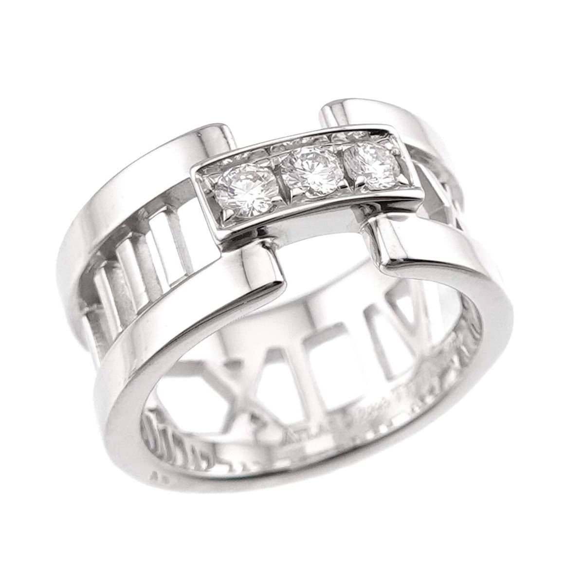 Tiffany White Gold (18K) Band Ring (Pre-Owned)