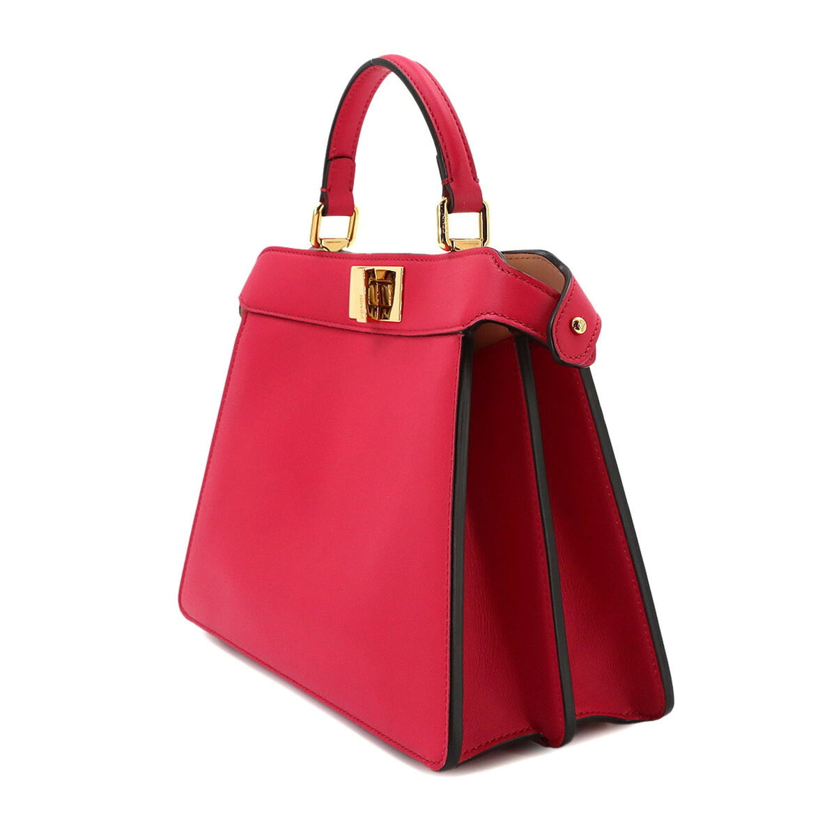 Fendi Peekaboo Pink Leather Handbag (Pre-Owned)