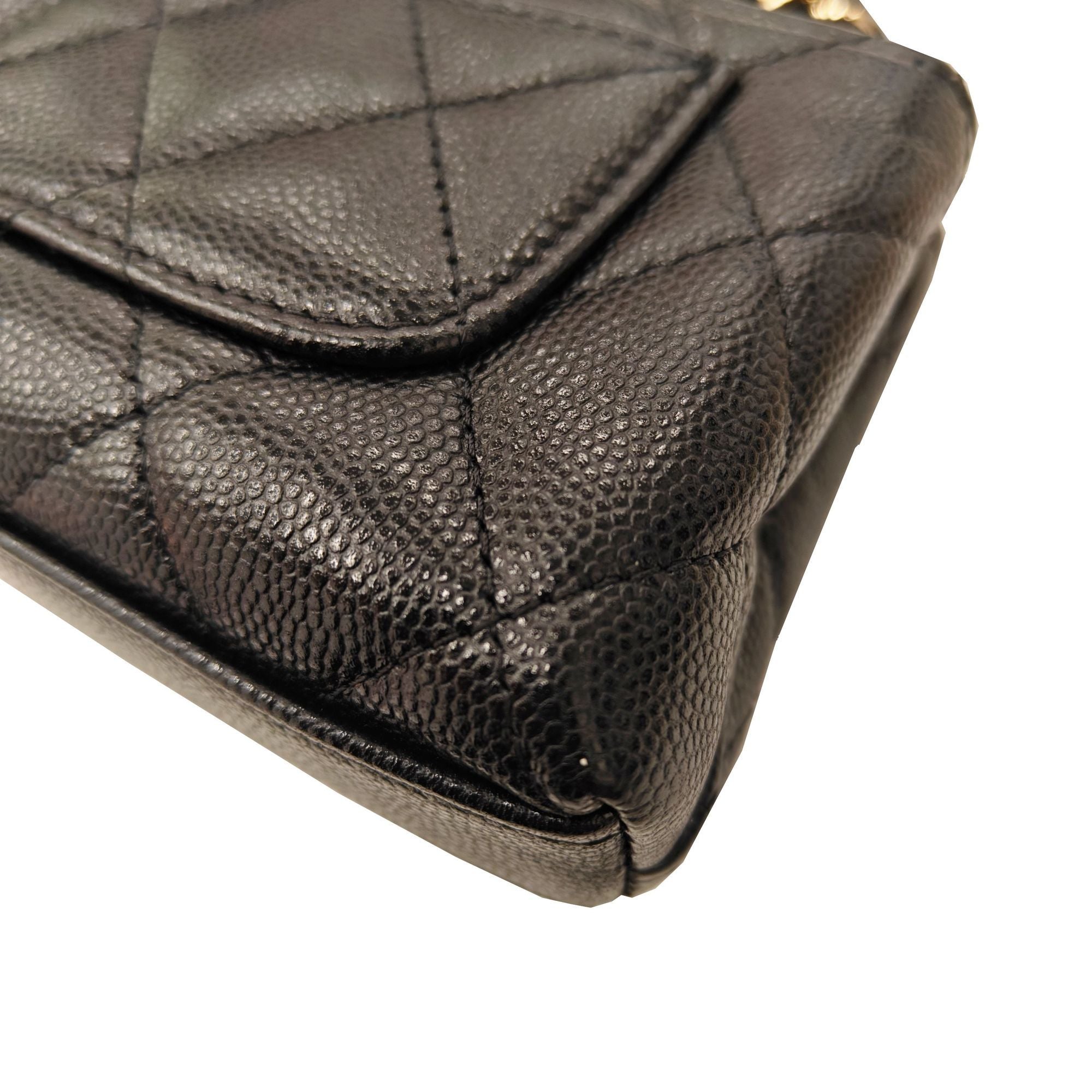 Chanel Black Caviar Leather Backpack (Pre-Owned)