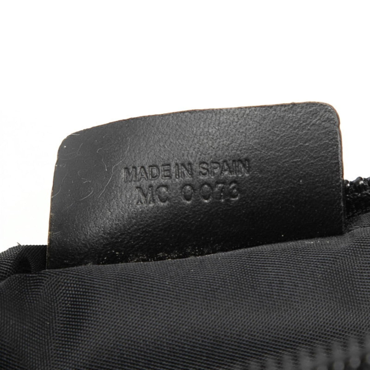 Christian Dior Black Leather Canvas Handbag (Pre-Owned)