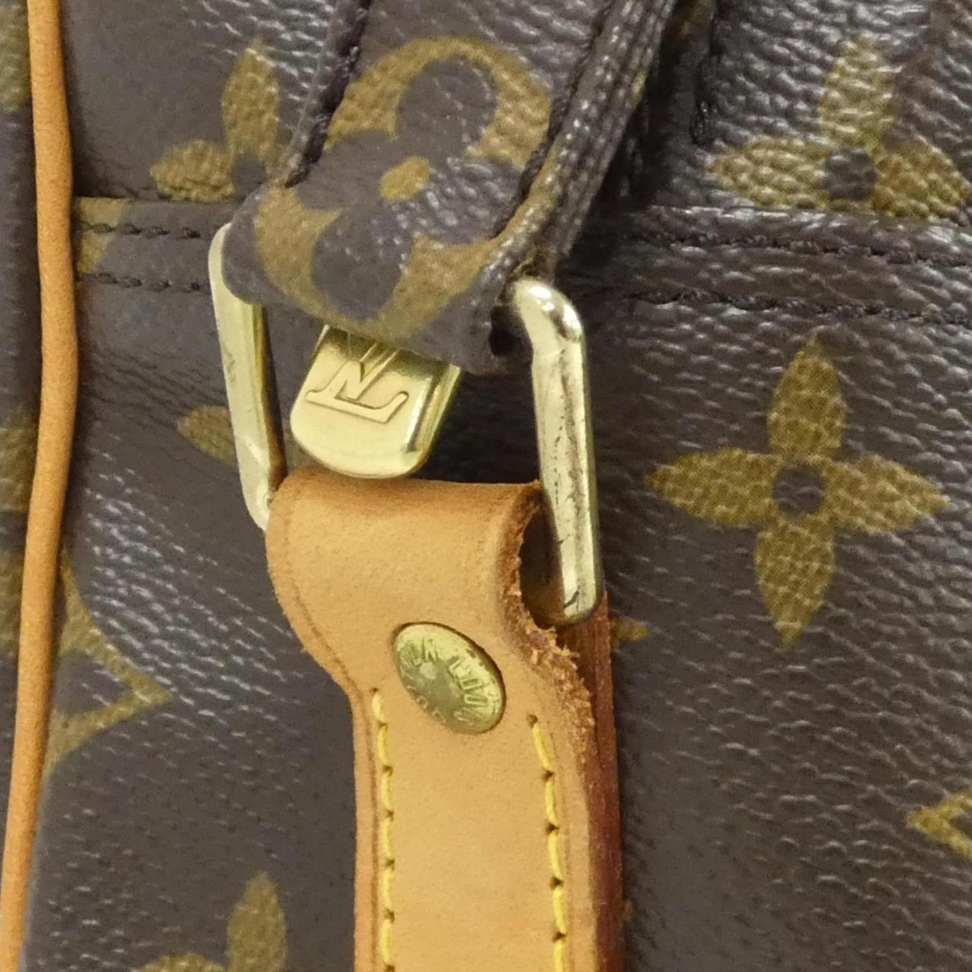 Louis Vuitton Monogram Marron Coated Canvas Shoulder Bag (Pre-Owned)