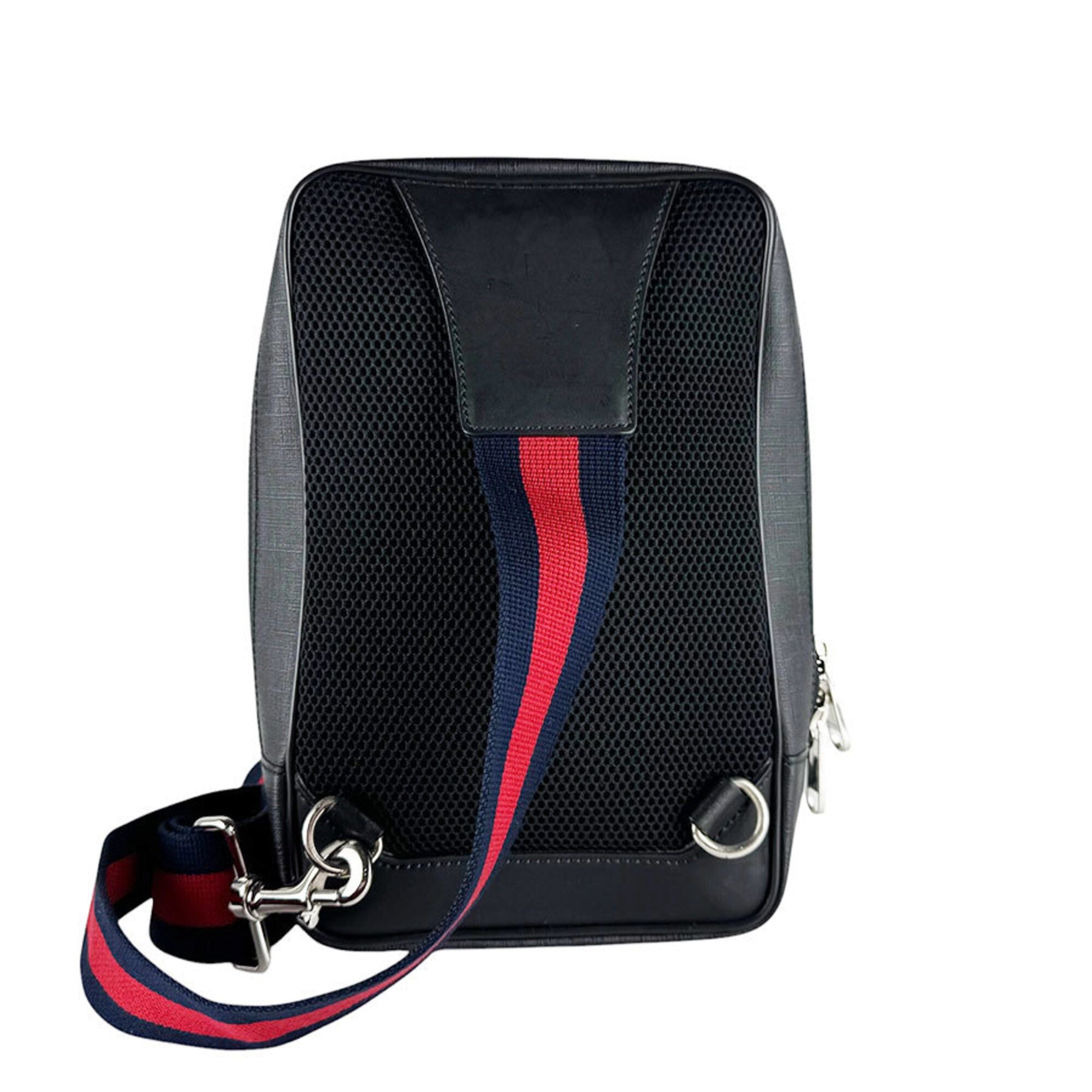 Gucci Black Gg Supreme Sling Bag (Pre-Owned)