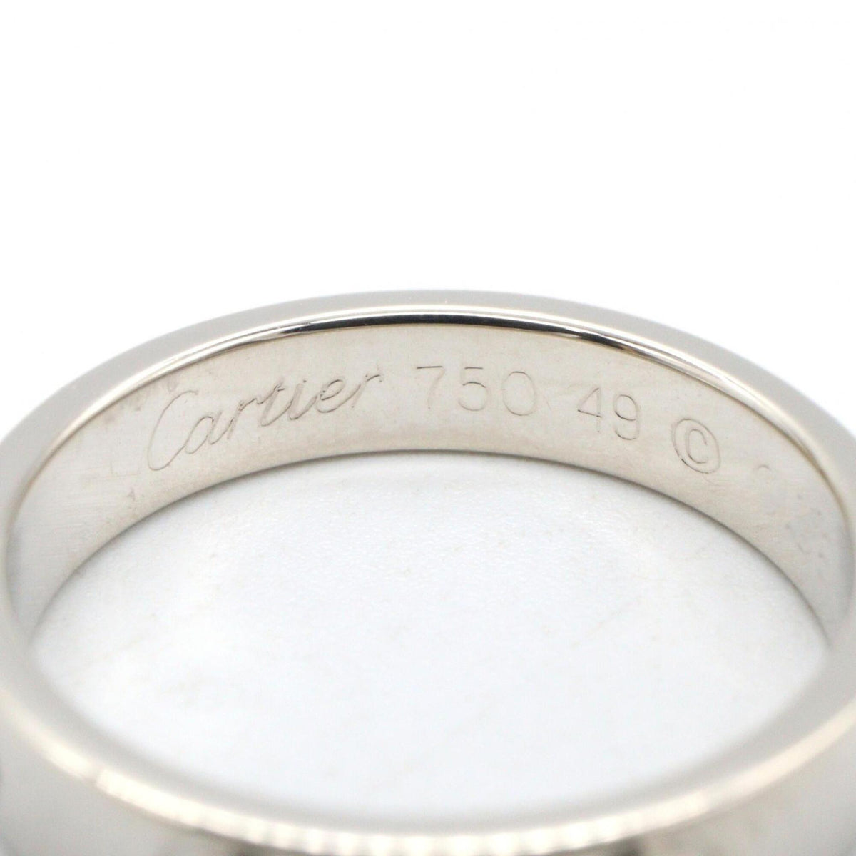 Cartier Silver White Gold (18K) Band Ring (Pre-Owned)