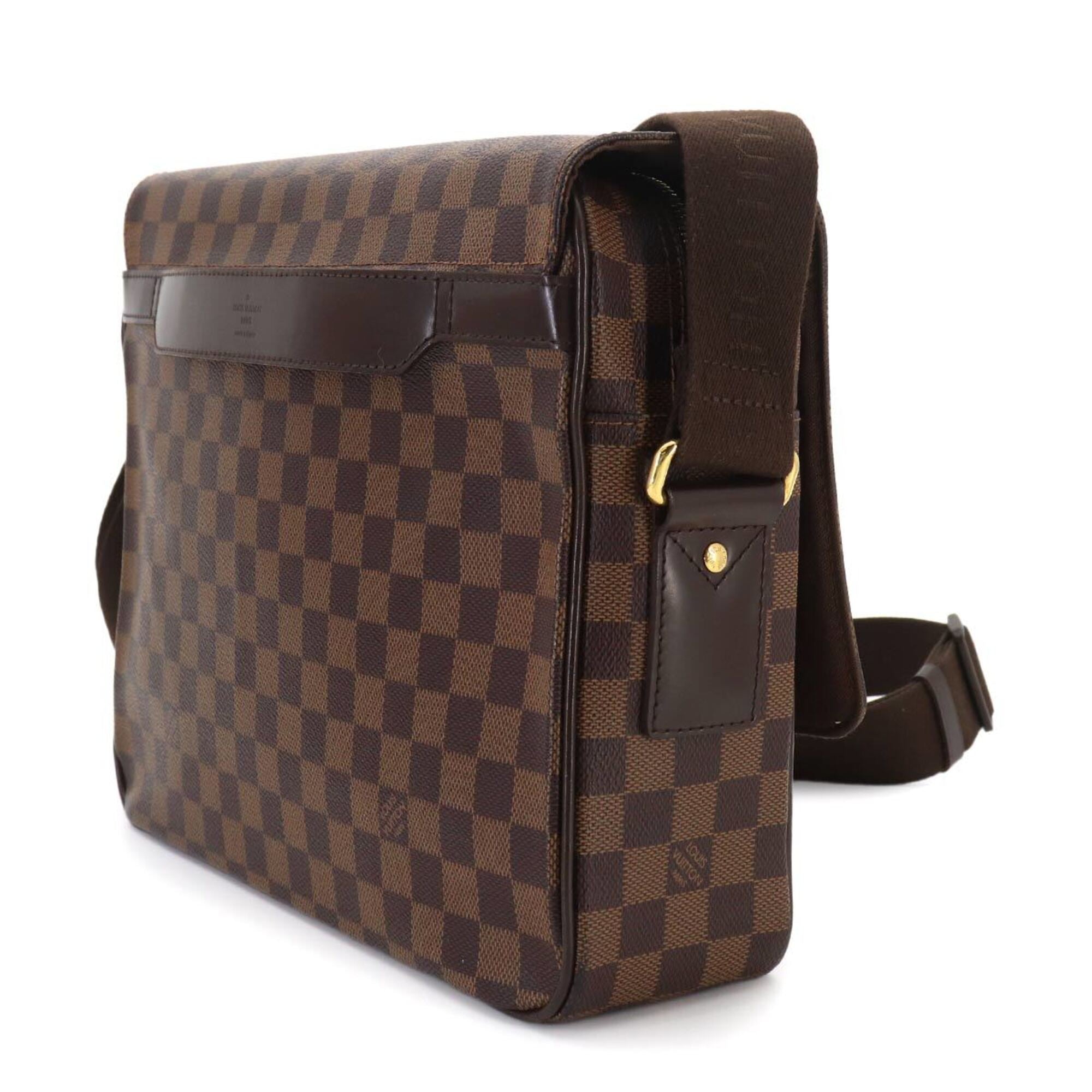 Louis Vuitton Brown Ebene Damier Canvas Handbag Shoulder Bag (Pre-Owned)