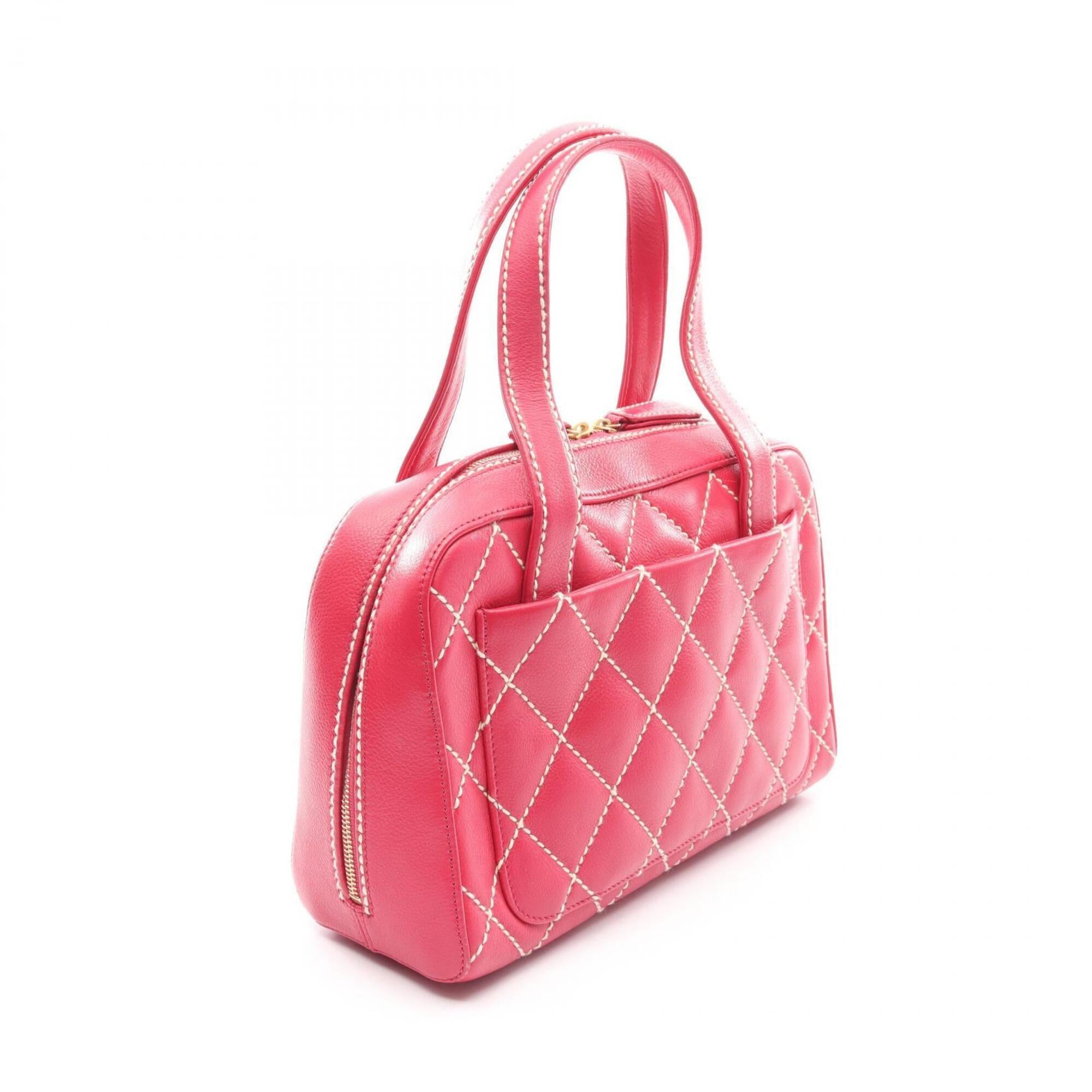 Chanel Pink Leather Handbag (Pre-Owned)