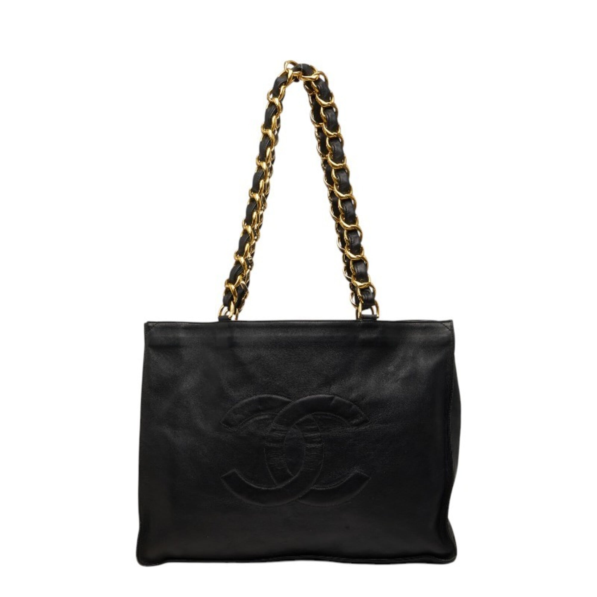 Chanel Brown Leather Tote Bag (Pre-Owned)