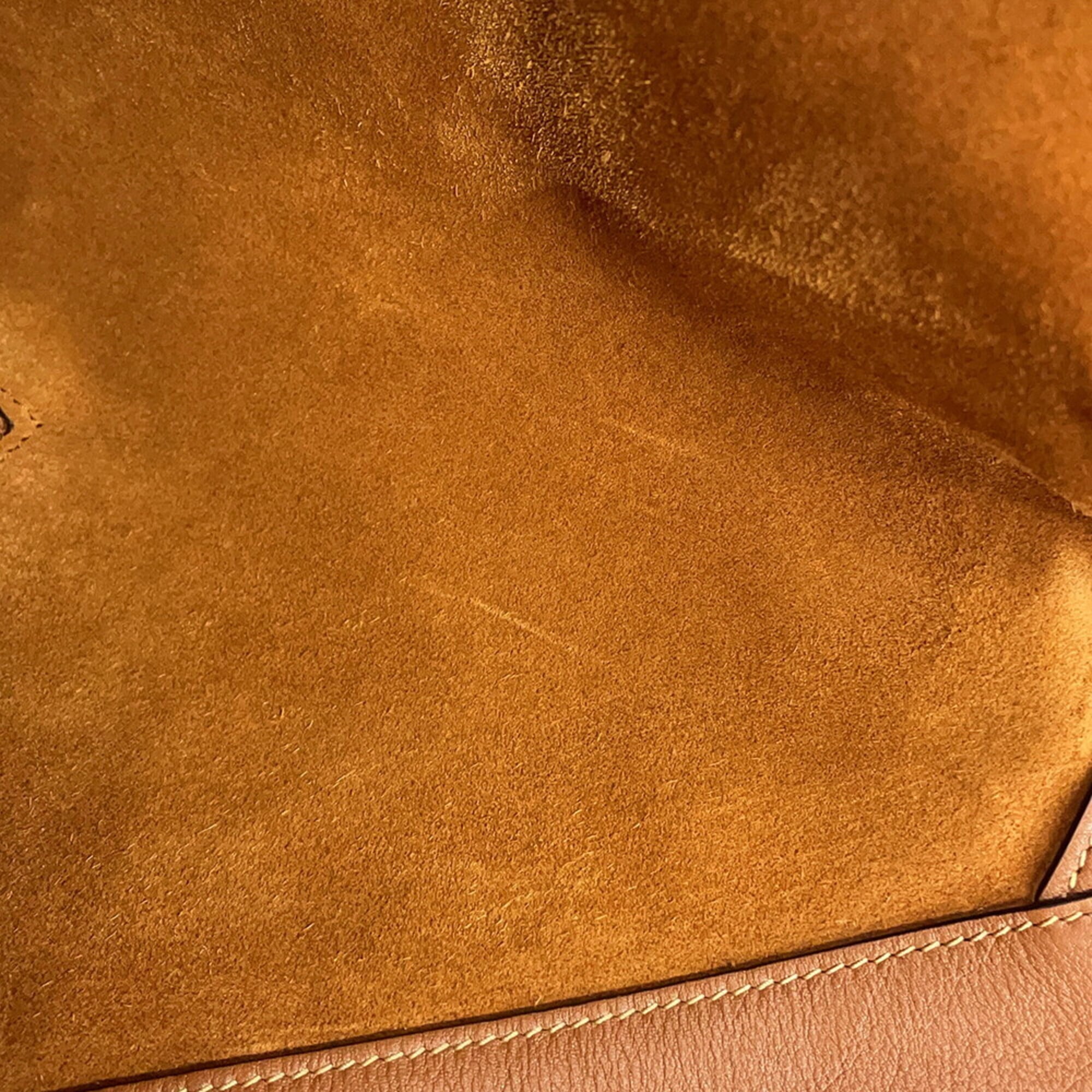 Yves Saint Laurent Brown Leather Handbag Tote Bag (Pre-Owned)