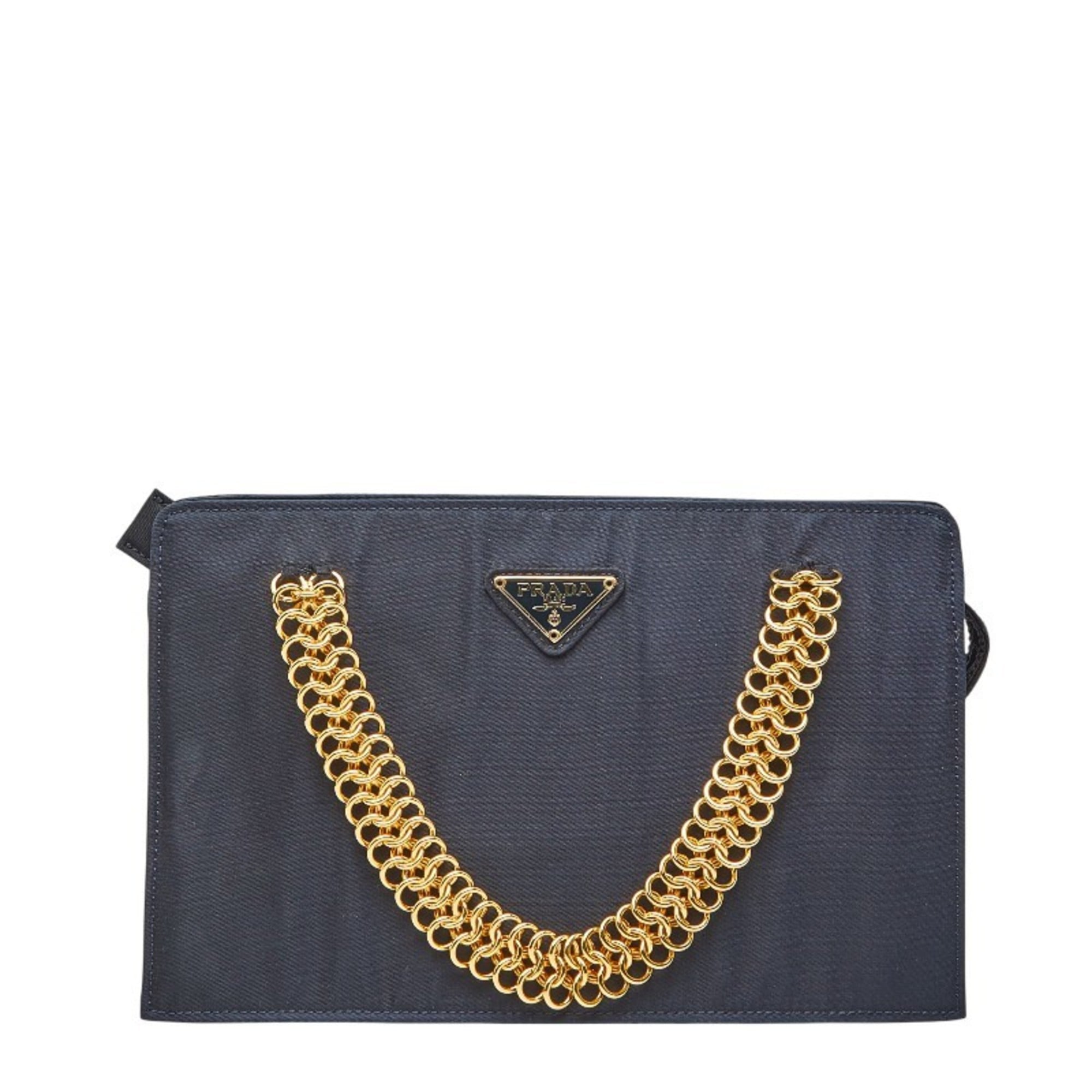 Prada Navy Nylon Handbag (Pre-Owned)