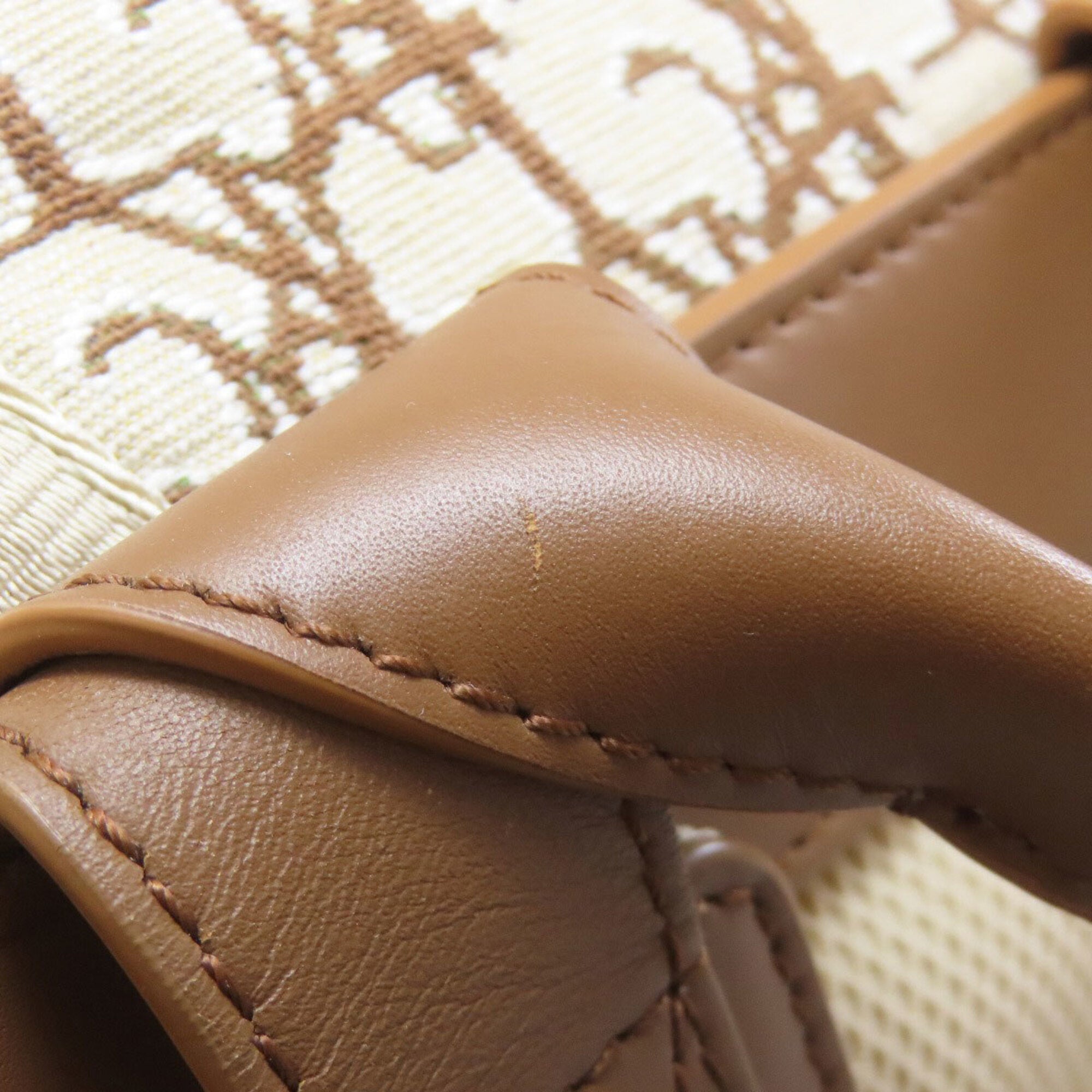 Christian Dior Brown Canvas Backpack (Pre-Owned)