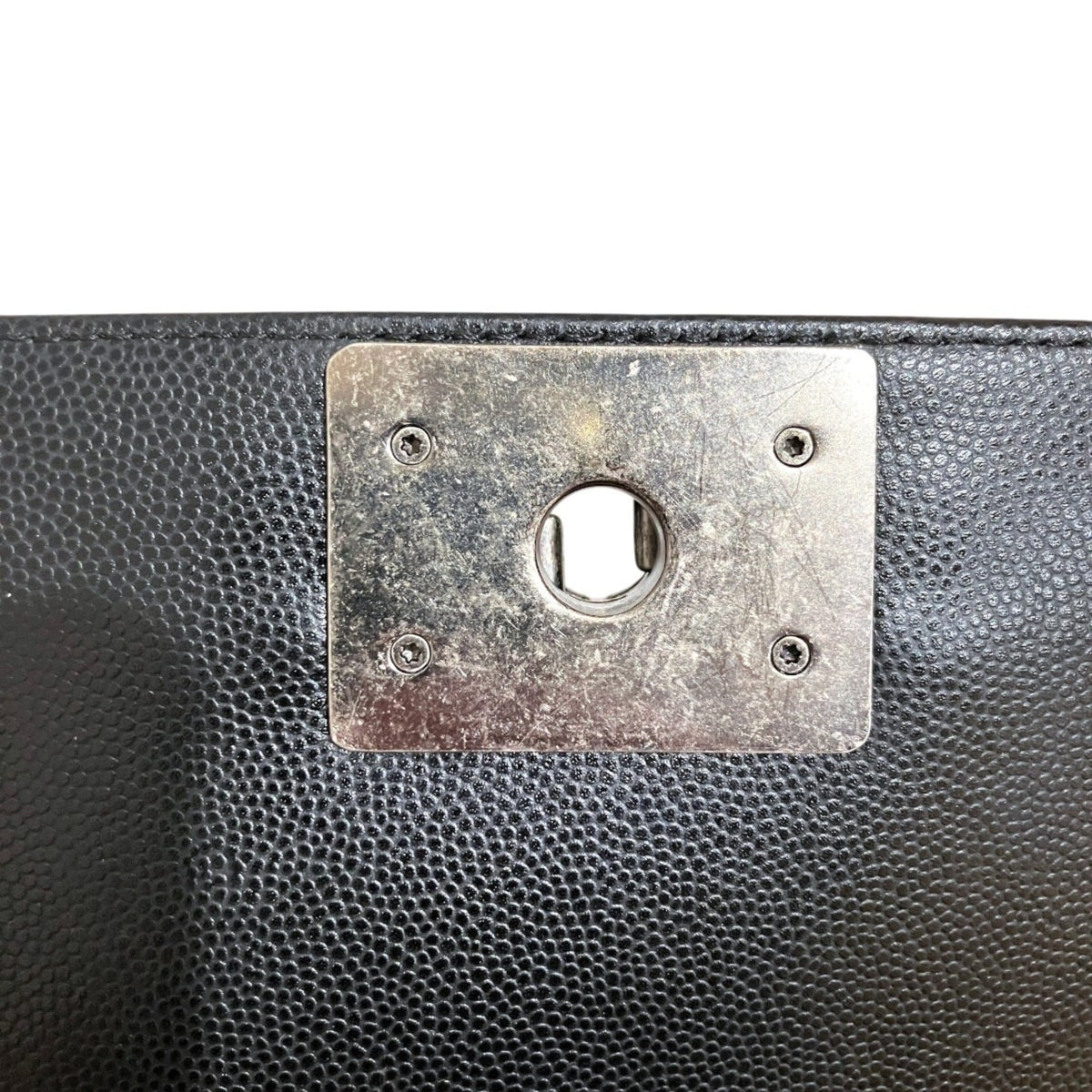 Chanel Black Grained Calfskin Shoulder Bag (Pre-Owned)