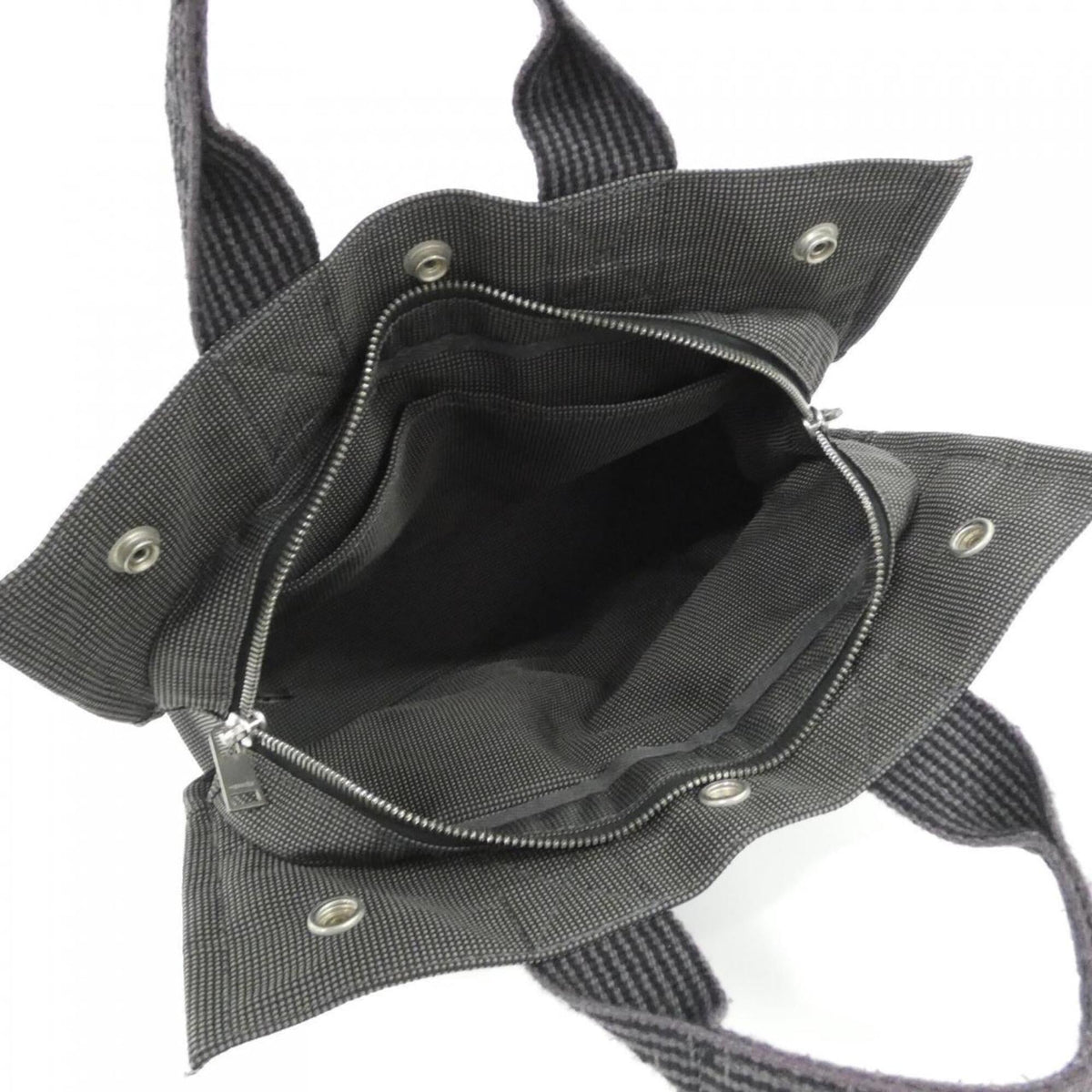 Hermes Black Canvas Handbag (Pre-Owned)