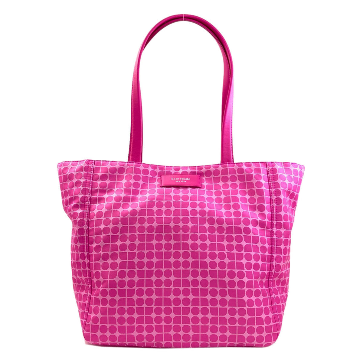 Kate Spade Pink Polyester Leather Tote Bag (Pre-Owned)