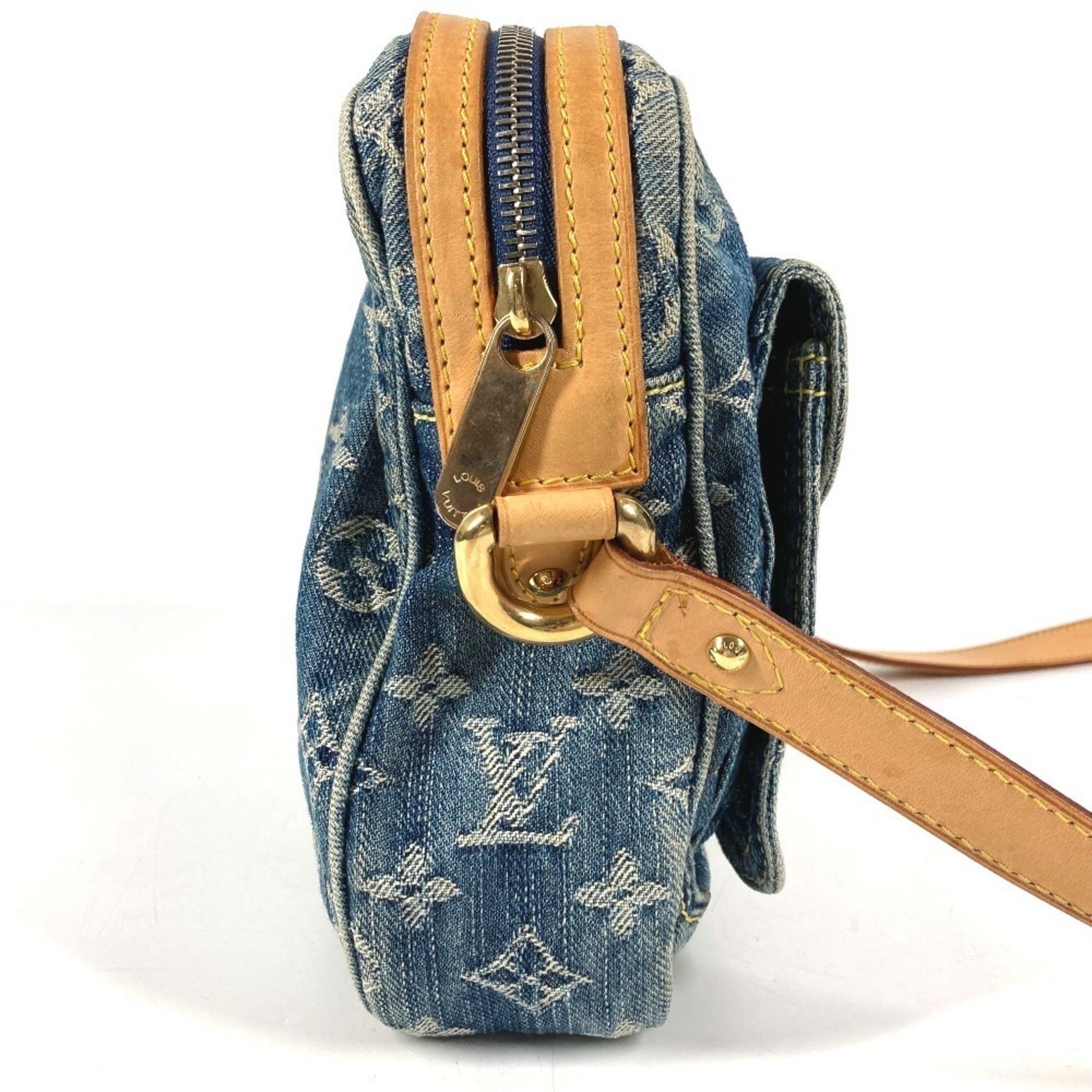 Louis Vuitton Blue Monogram Denim Canvas Pochette Shoulder Bag (Pre-Owned)