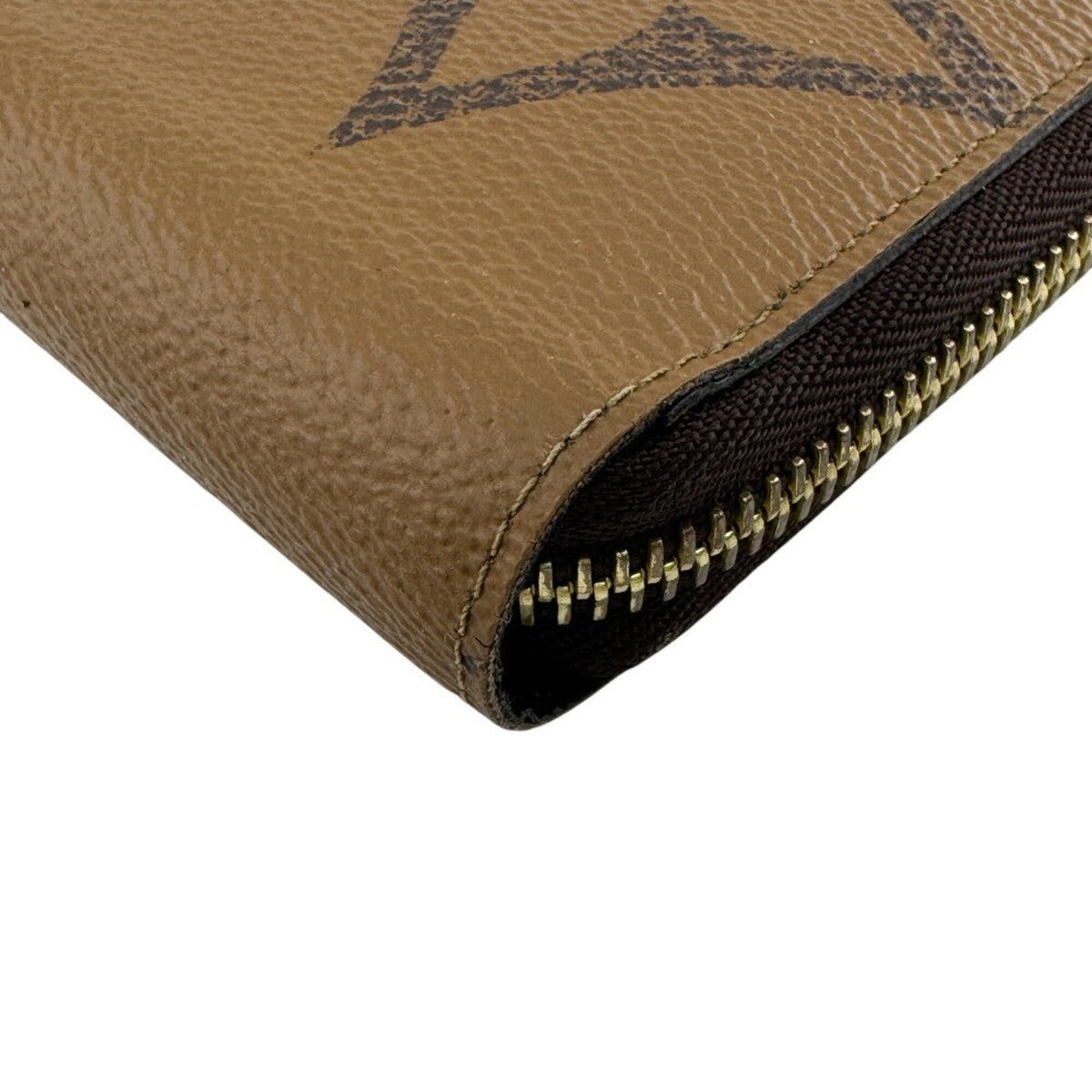 Louis Vuitton Brown Leather Long Wallet (Bi-Fold) (Pre-Owned)