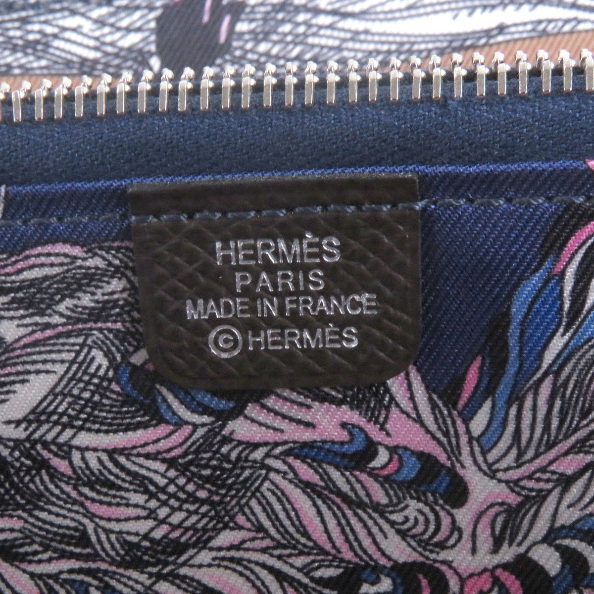 Hermes Ebene Epsom Leather Long Wallet (Bi-Fold) (Pre-Owned)