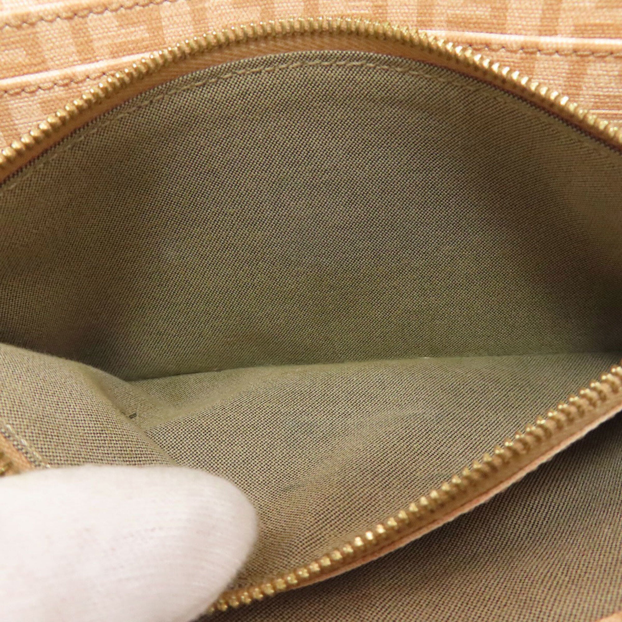 Fendi Zucchino Beige Zucchino Long Wallet (Bi-Fold) (Pre-Owned)