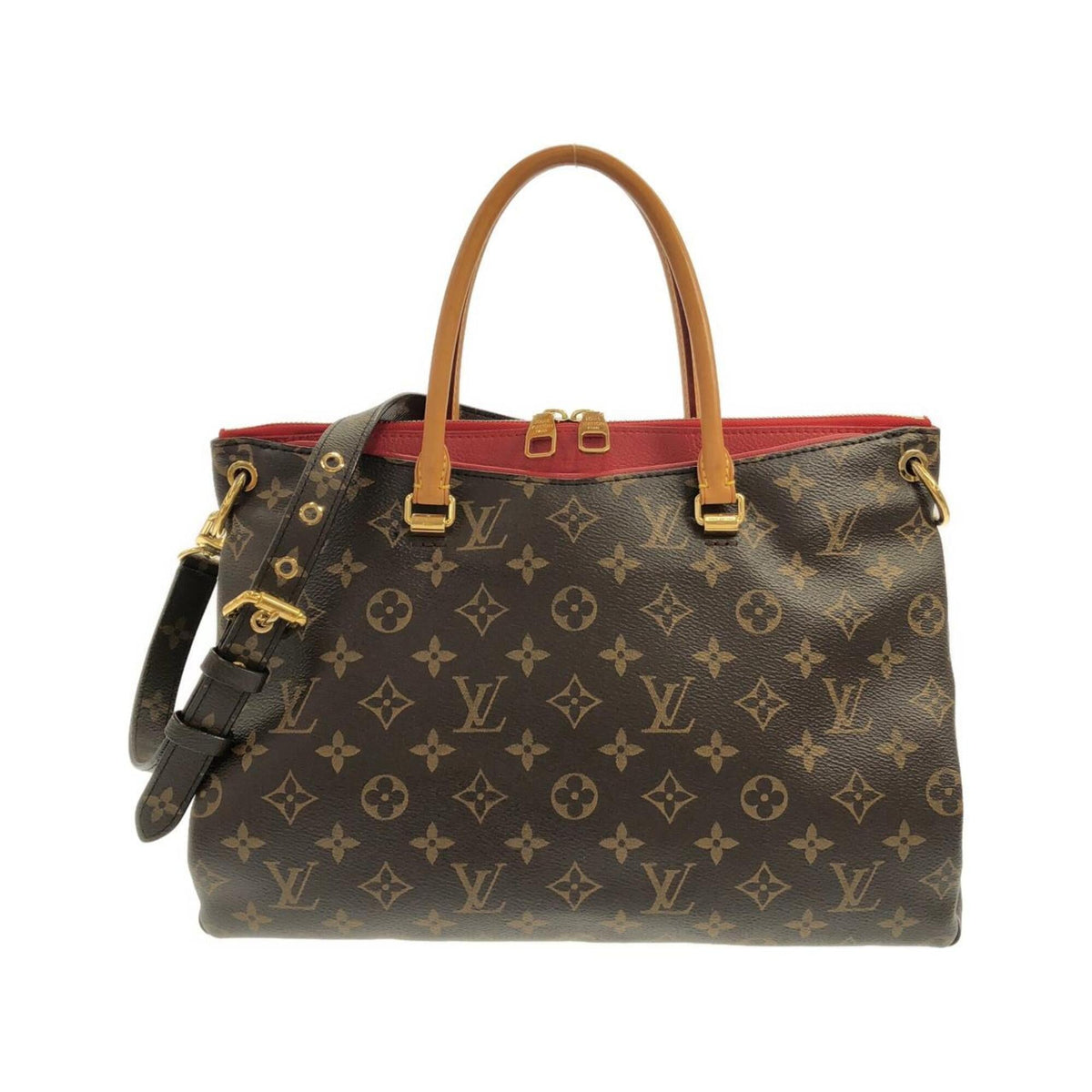 Louis Vuitton Cerise Marron Coated Canvas Handbag (Pre-Owned)