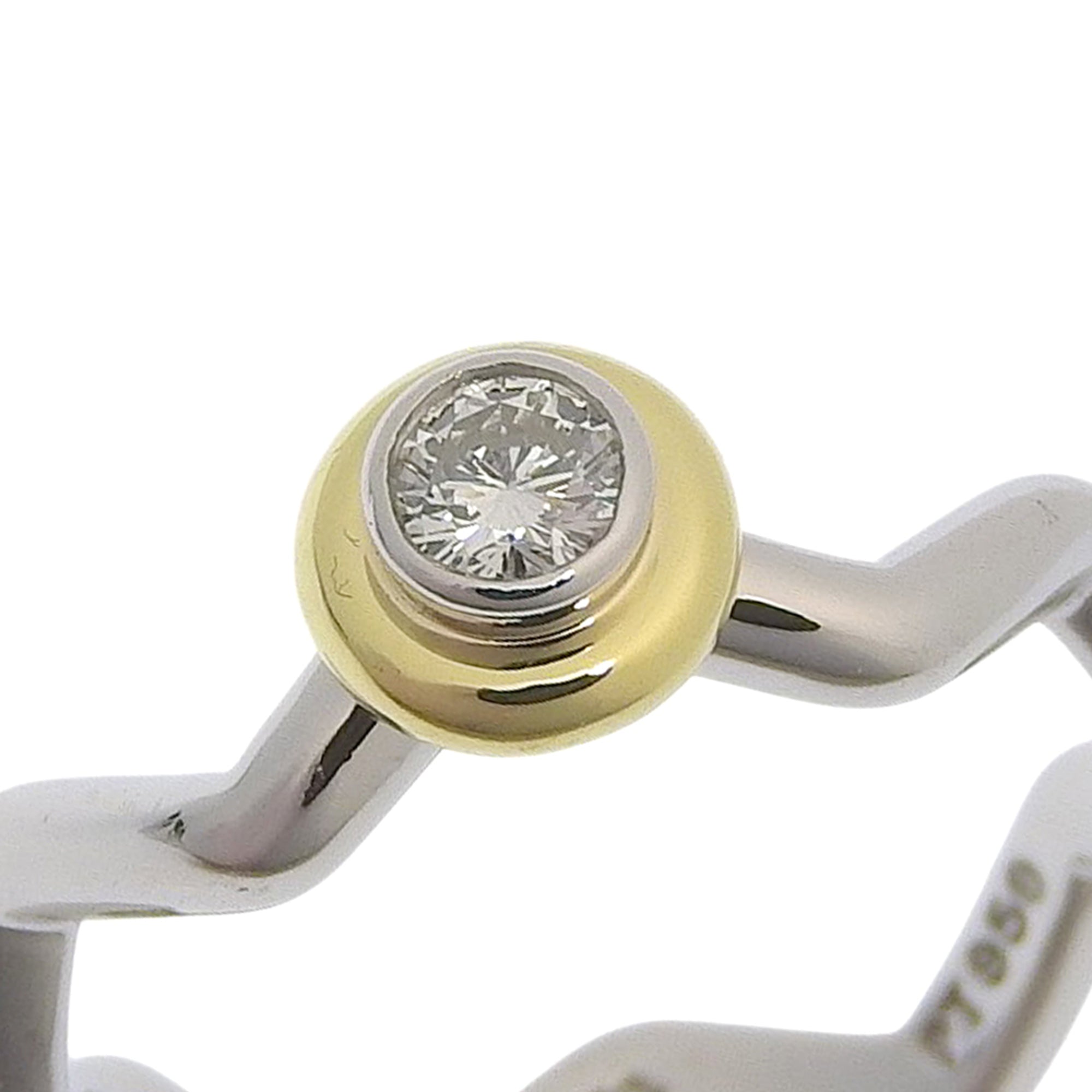Tiffany Yellow Gold (18K) Platinum 950 Band Ring (Pre-Owned)