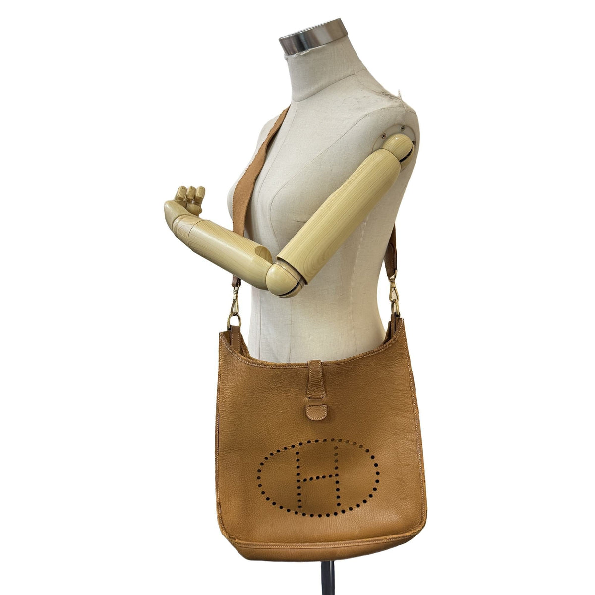 Hermes Brown Leather Shoulder Bag (Pre-Owned)