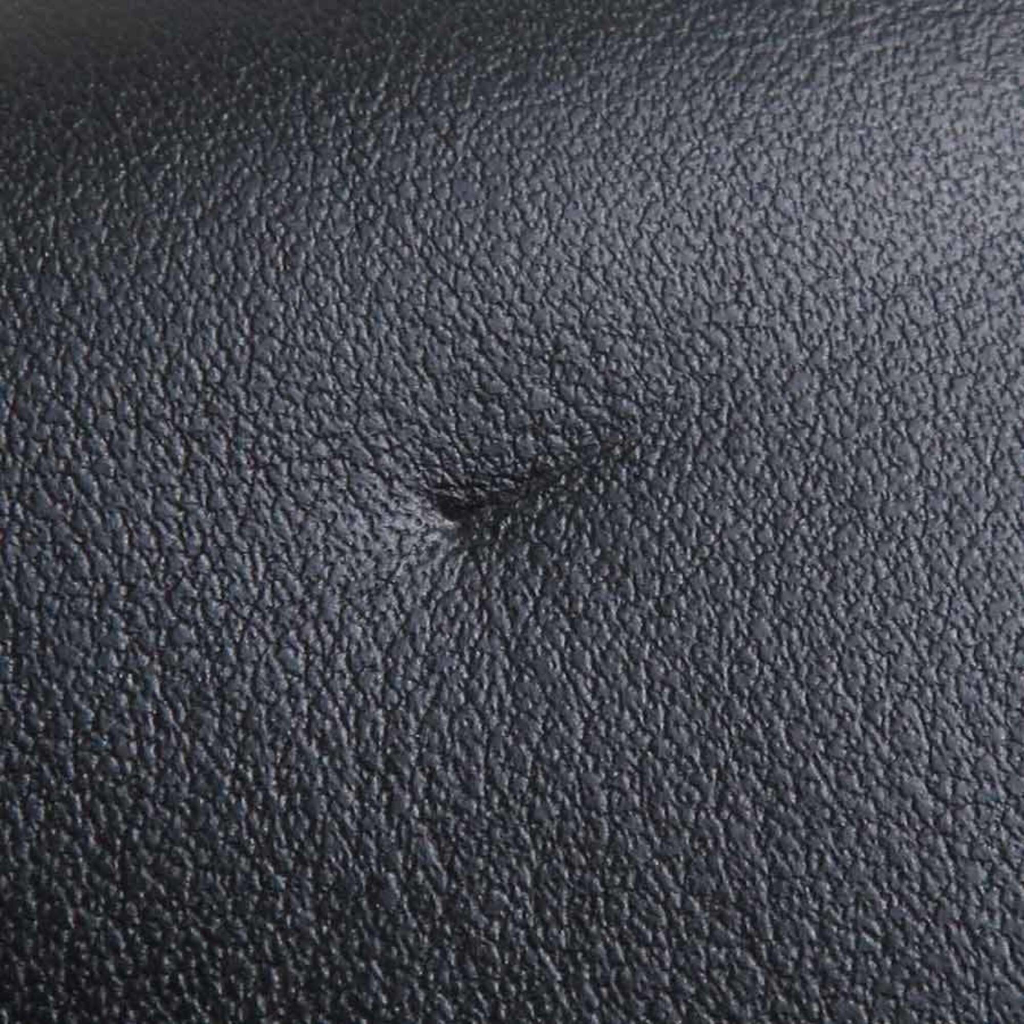 Salvatore Ferragamo Black Leather Long Wallet (Bi-Fold) (Pre-Owned)
