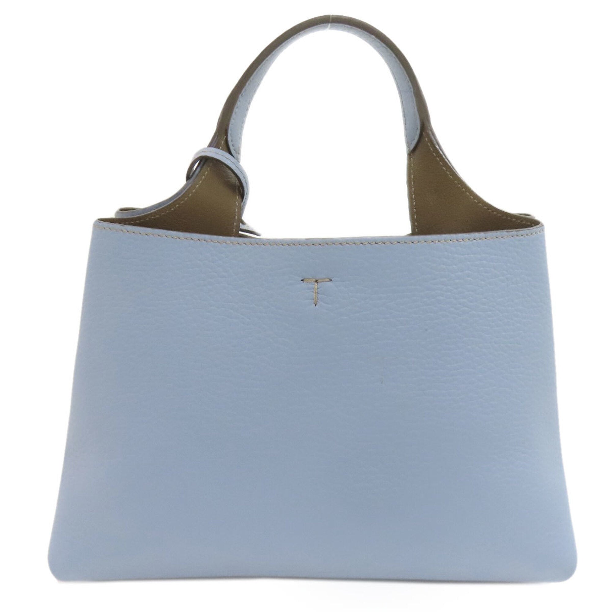 Tod's Light Blue Leather Handbag (Pre-Owned)