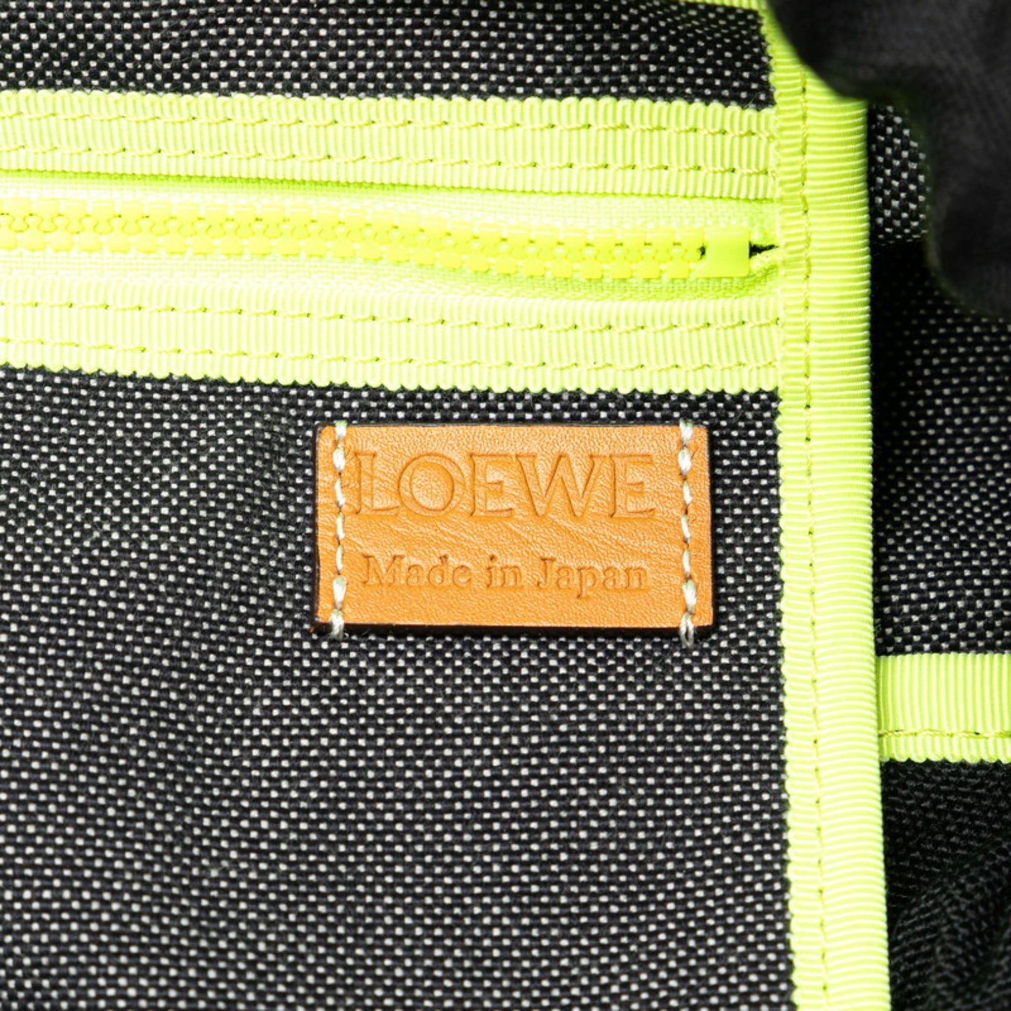 Loewe Black Gray Denim Cotton Backpack (Pre-Owned)
