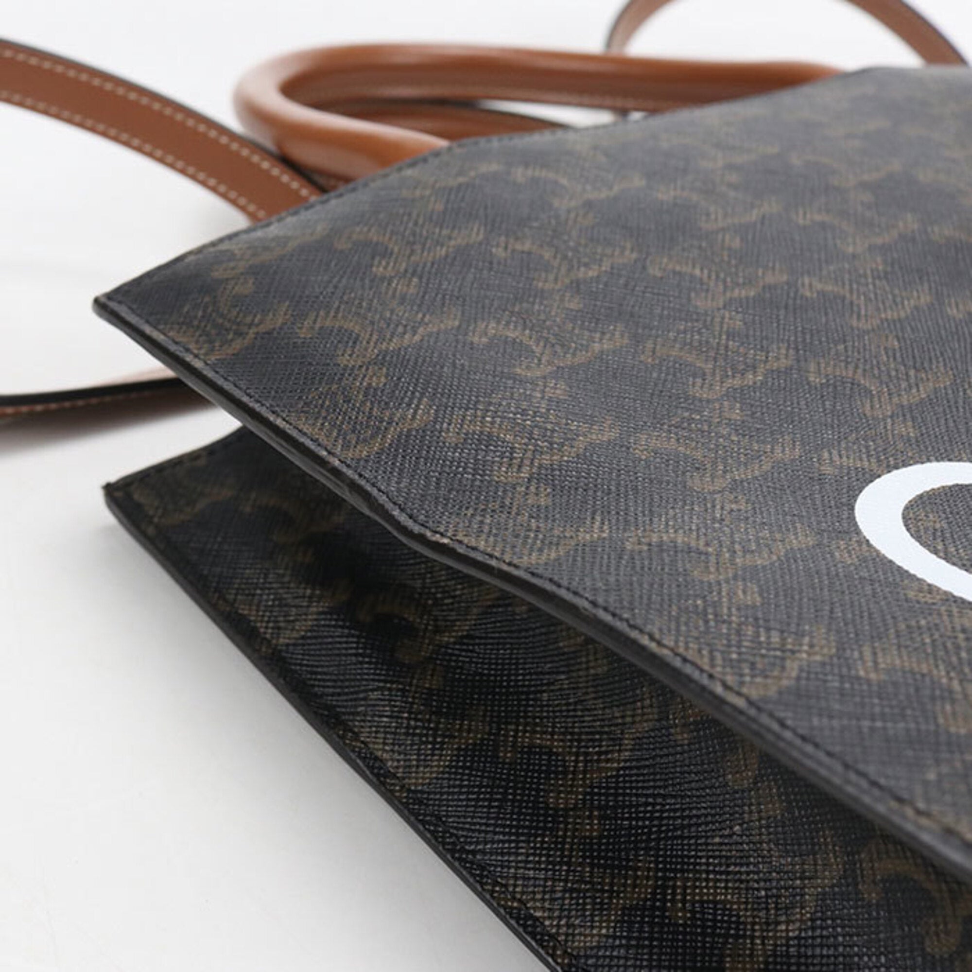 Celine Brown Pvc Tote Bag (Pre-Owned)