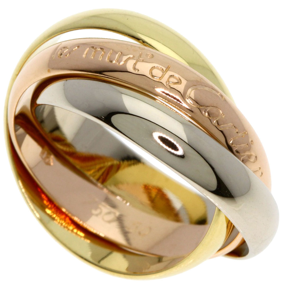 Cartier Yellow Gold (18K) Pink Gold (18K) White Gold (18K) Band Ring (Pre-Owned)