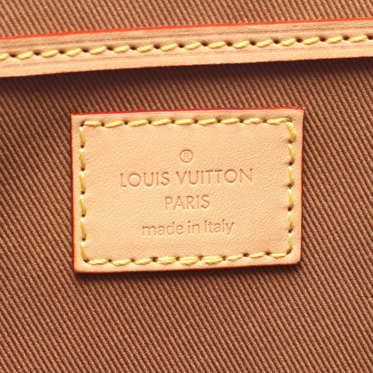 Louis Vuitton Brown Coated Canvas Leather Backpack Handbag (Pre-Owned)