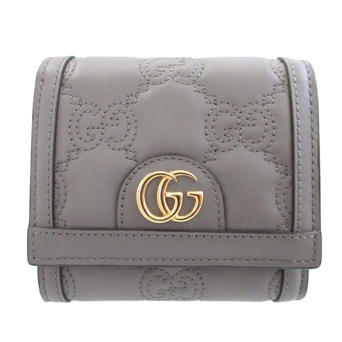 Gucci Gray Leather Wallet (Bi-Fold) (Pre-Owned)