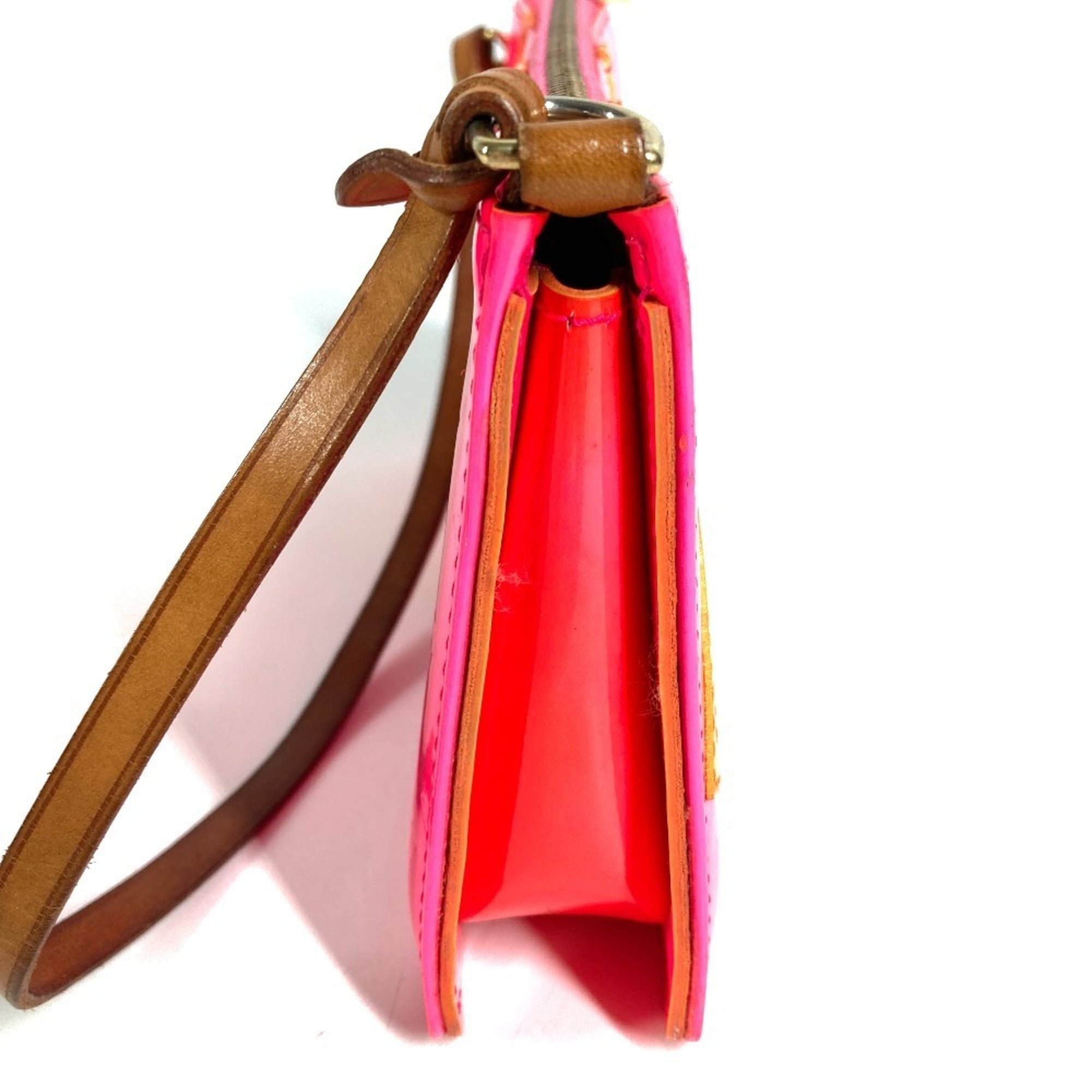 Louis Vuitton Pink Monogram Vernis Handbag Pouch Shoulder Bag (Pre-Owned)