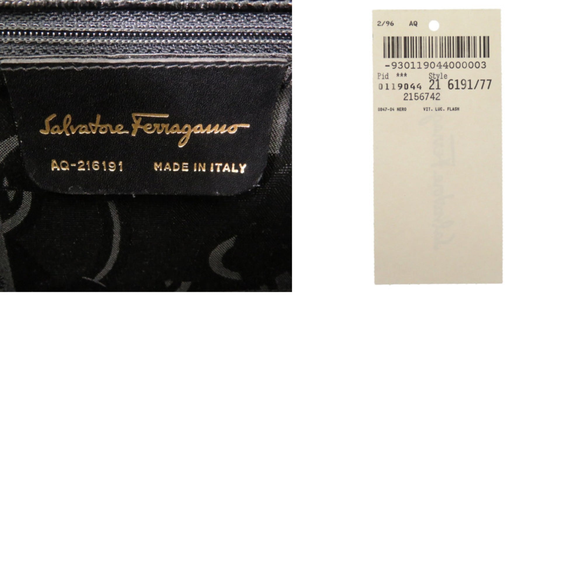 Salvatore Ferragamo Black Leather Handbag (Pre-Owned)