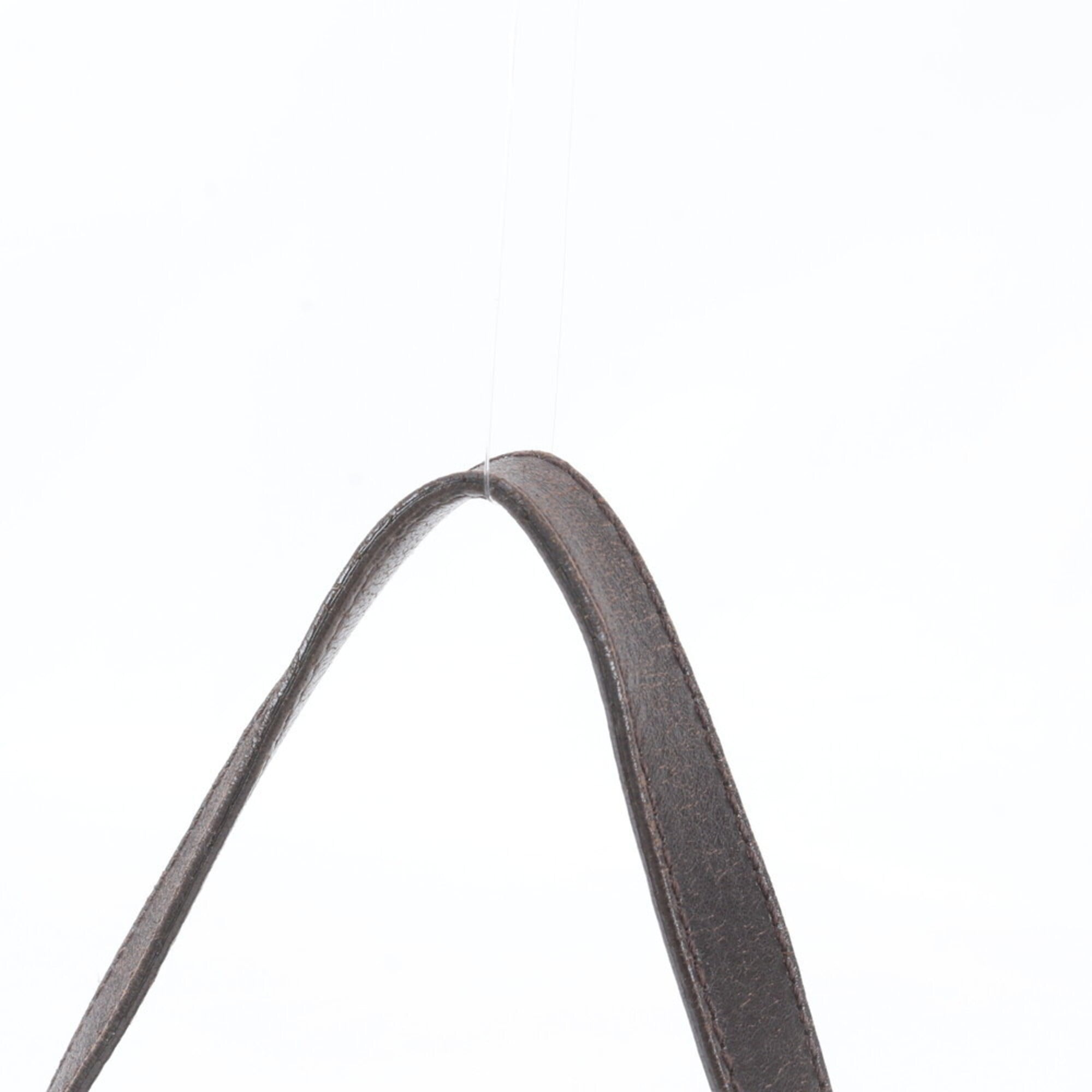Fendi Brown Leather Canvas Shoulder Bag (Pre-Owned)