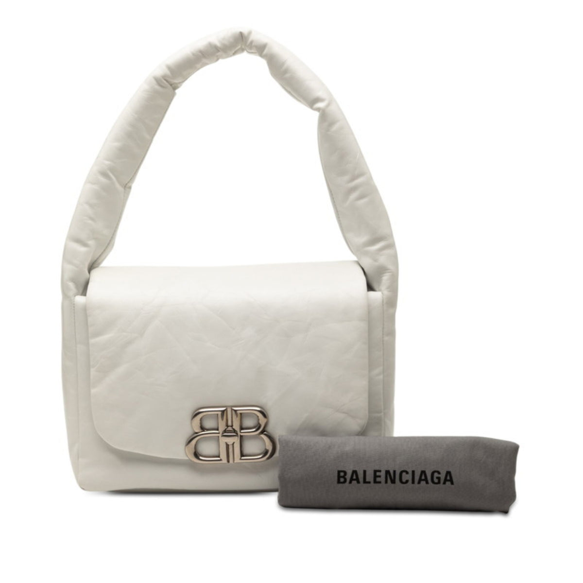 Balenciaga White Leather Shoulder Bag (Pre-Owned)