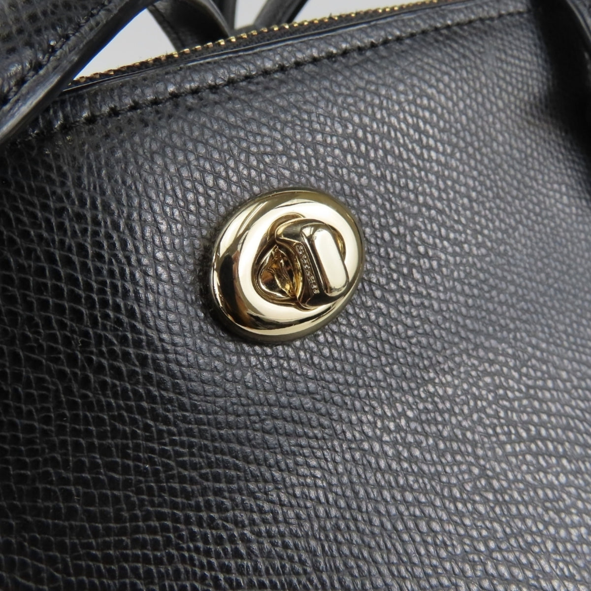 Coach Black Leather Tote Bag (Pre-Owned)